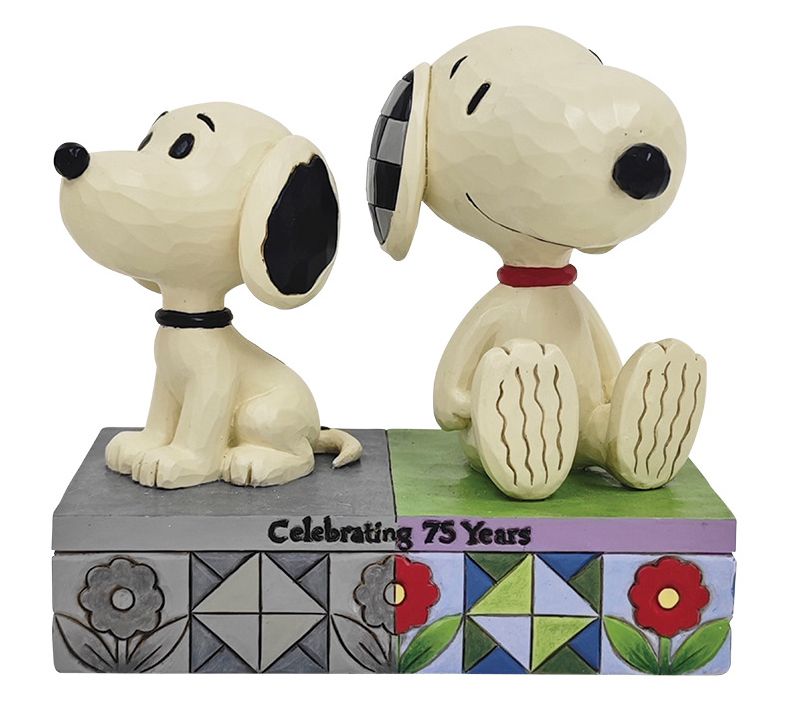 Peanuts by Jim Shore Snoopy 1950s & Today Figurine 5"H