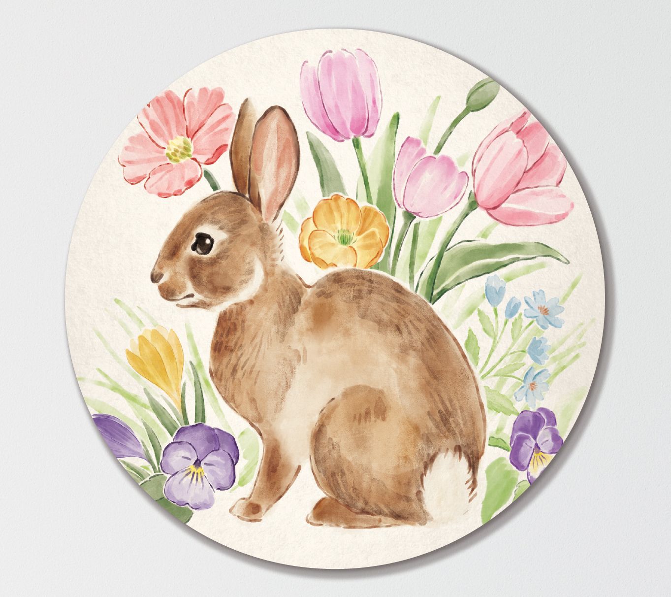 Courtside Market Spring Spirit III 15x15 Circular Artboard