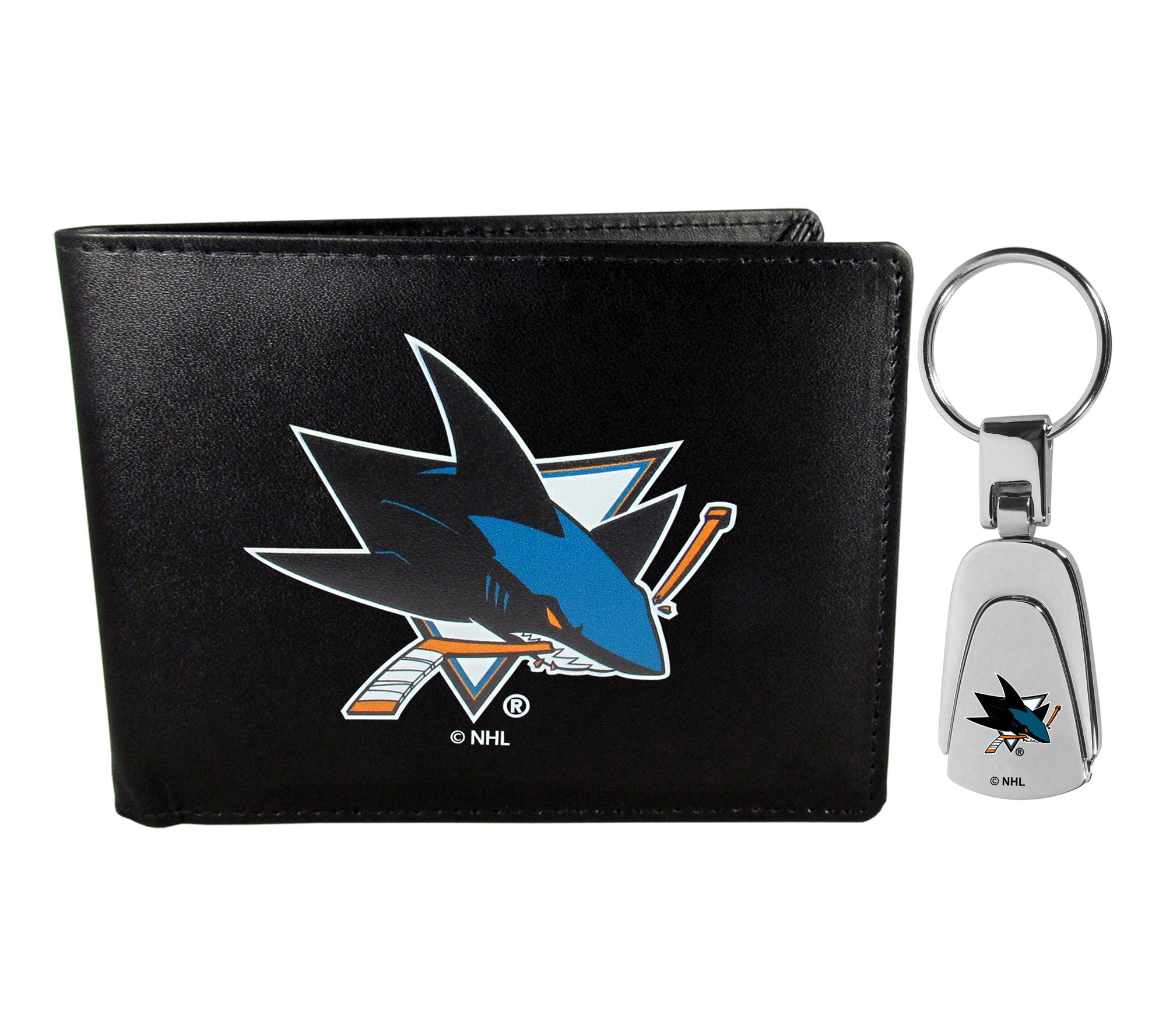 Siskiyou Sports NHL Bi-fold Wallet & Steel KeyChain