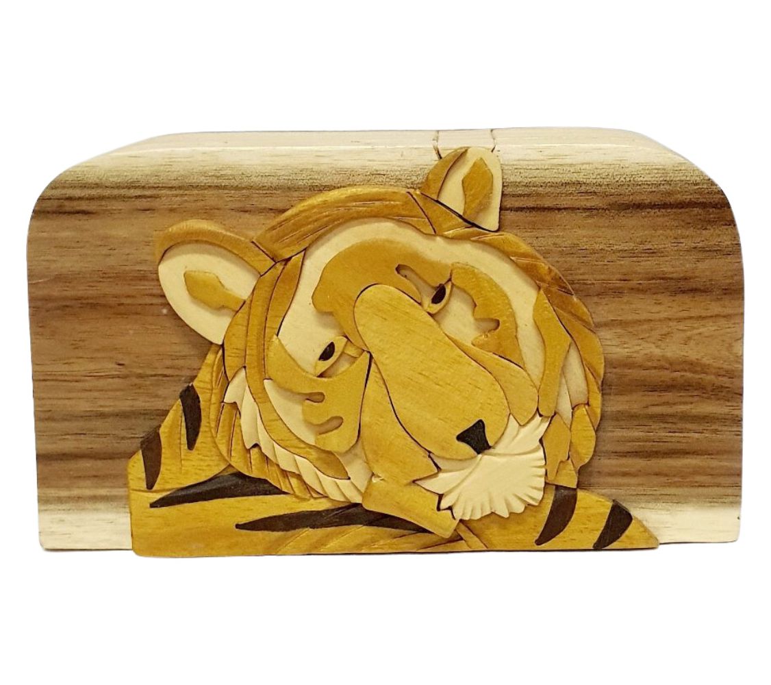 Carver Dan's Tiger Puzzle Box