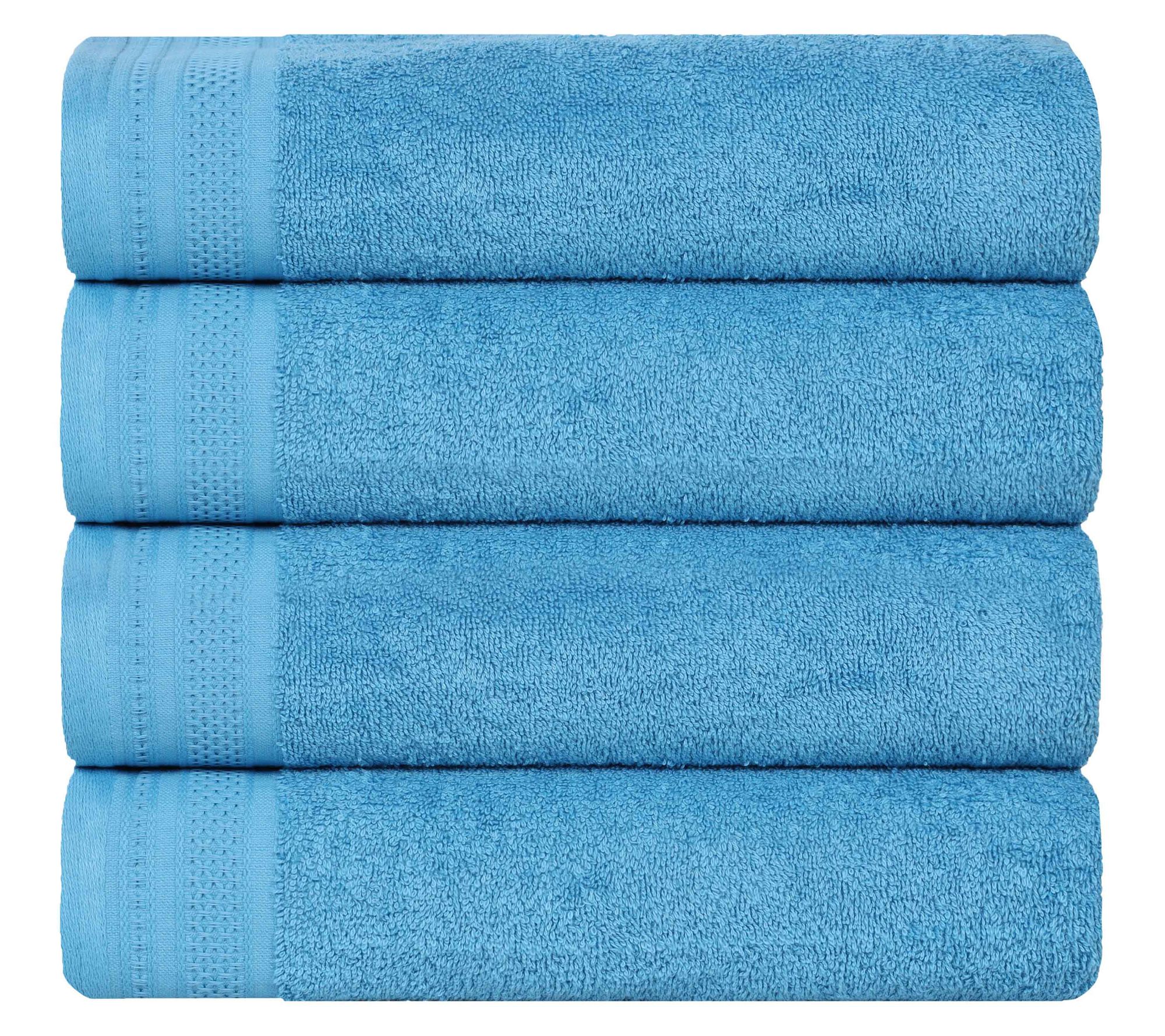 Superior Honeycomb Waffle Border Cotton Bath Towel Set