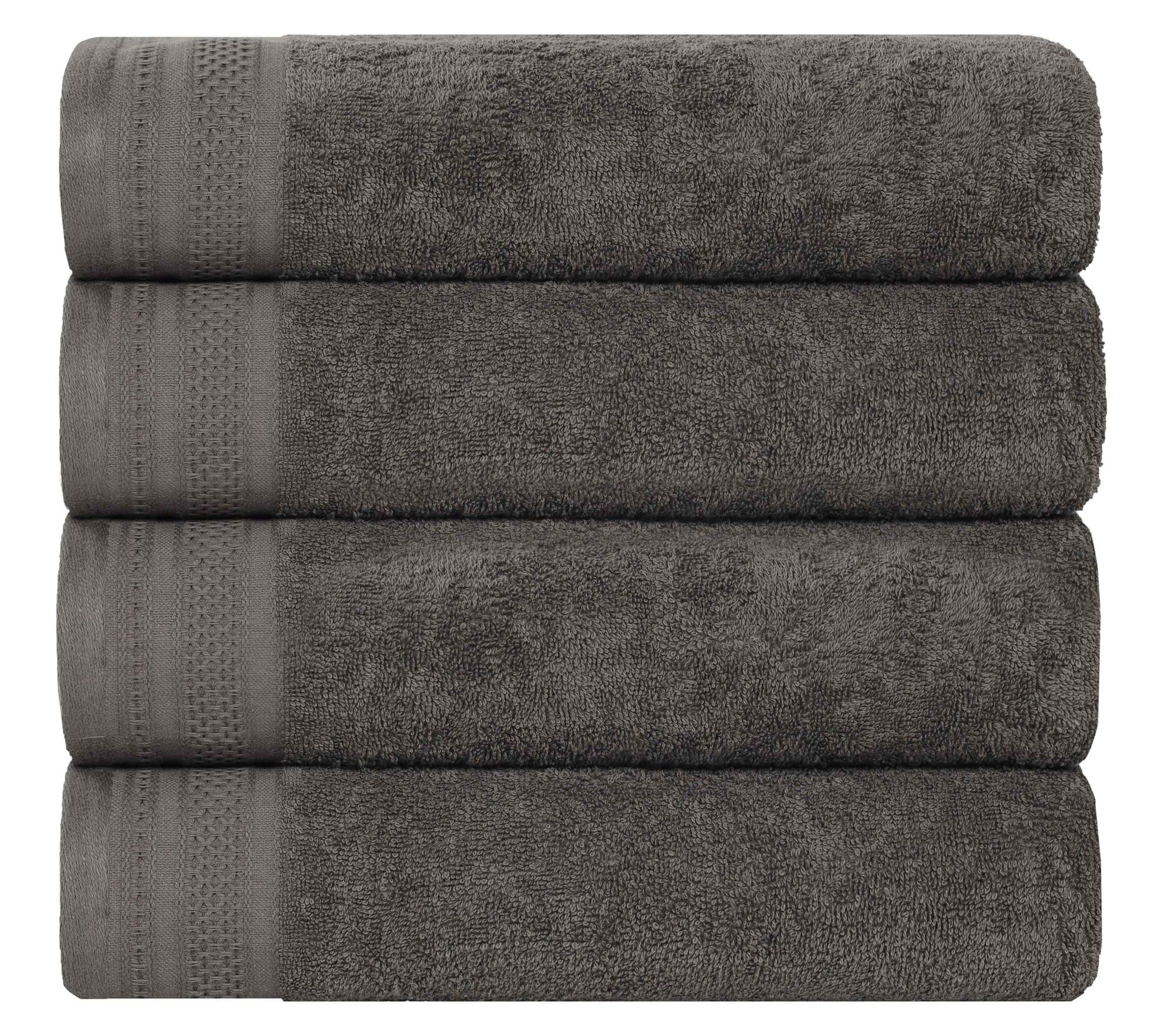 Superior Honeycomb Waffle Border Cotton Bath Towel Set