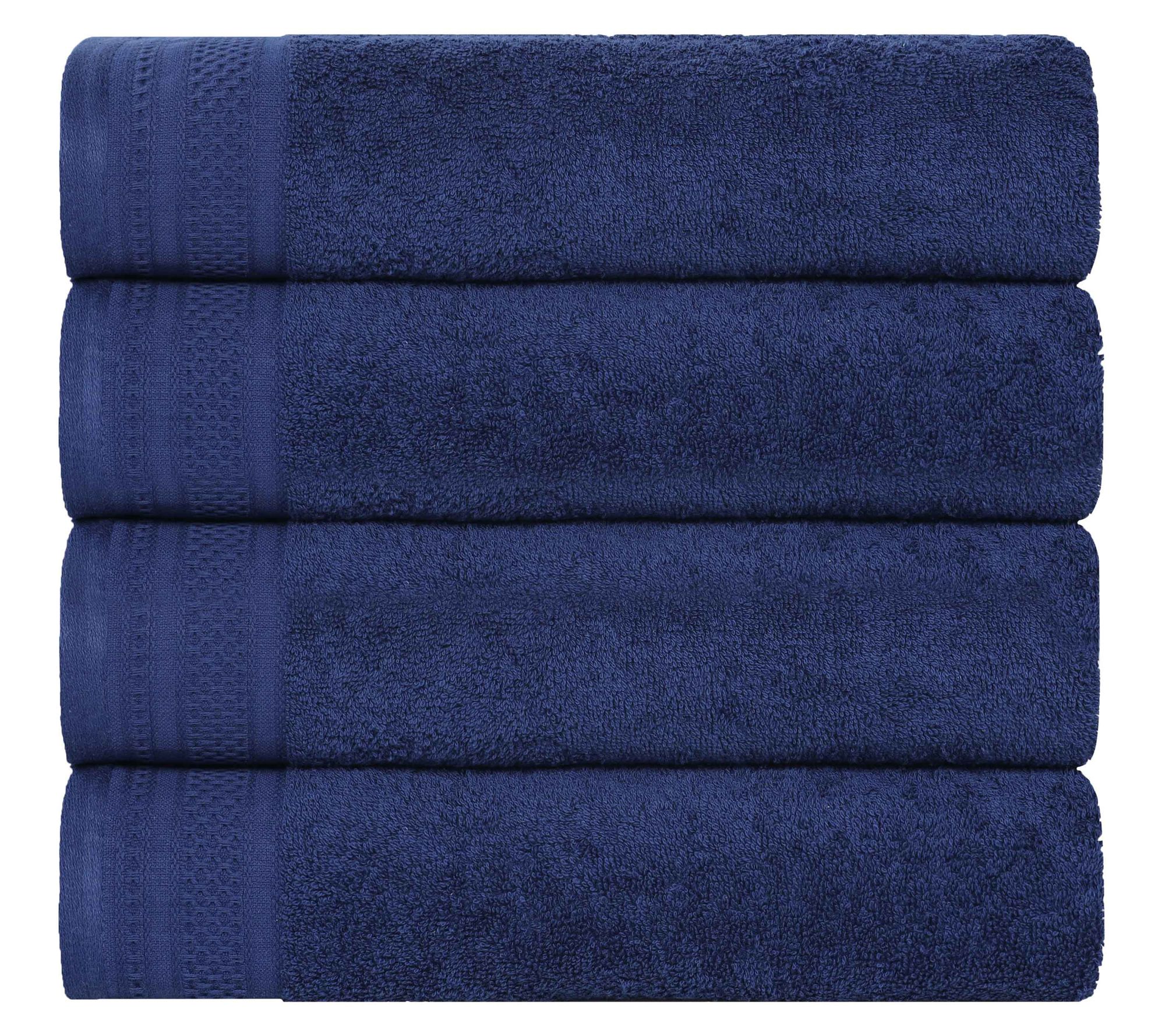 Superior Honeycomb Waffle Border Cotton Bath Towel Set