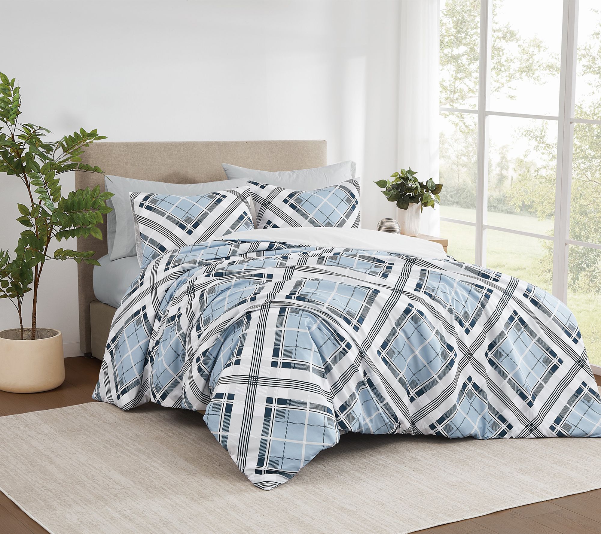 Truly Soft Lars Plaid 3 Piece King Duvet Set