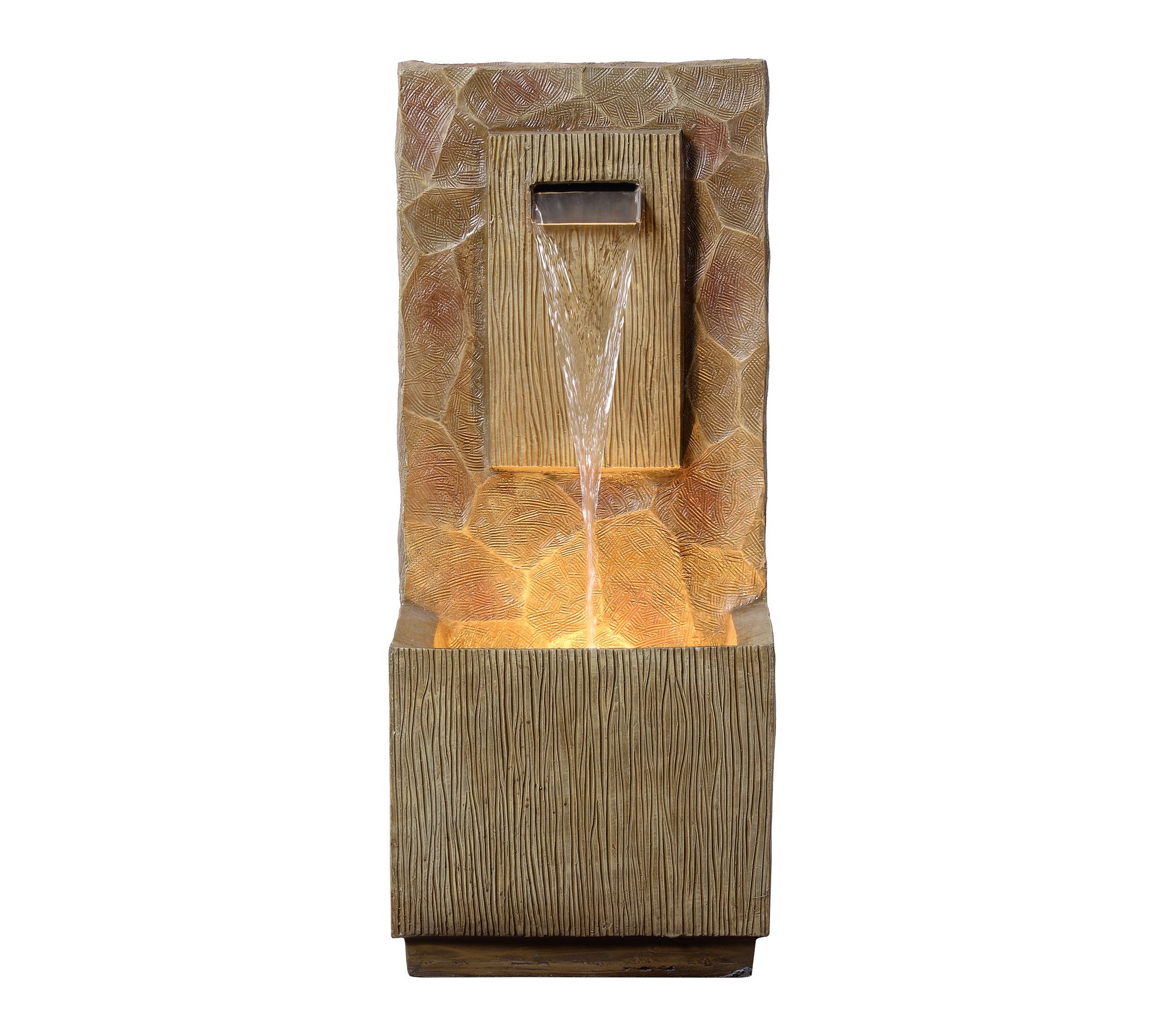 Teamson Home Outdoor 32" Spa Waterfall Fountainwith Light