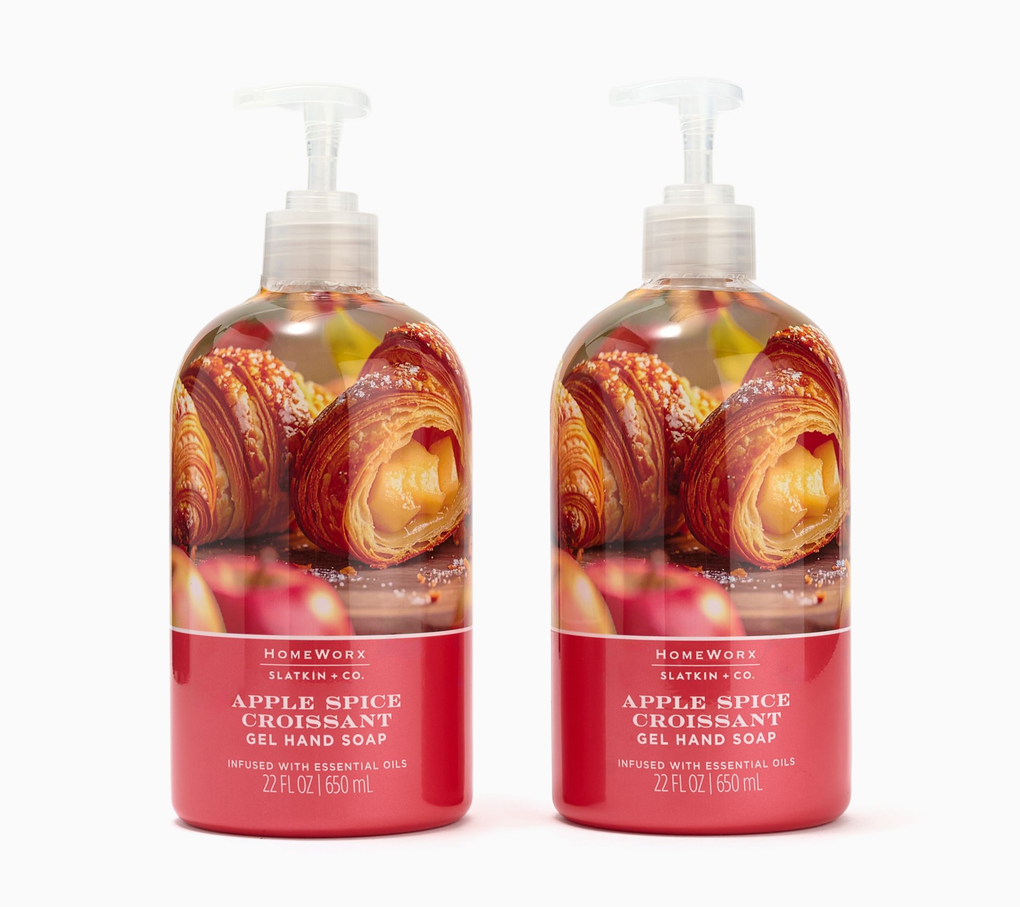 HomeWorx by Slatkin + Co. S/2 22oz The Colors of Fall Gel Hand Soaps