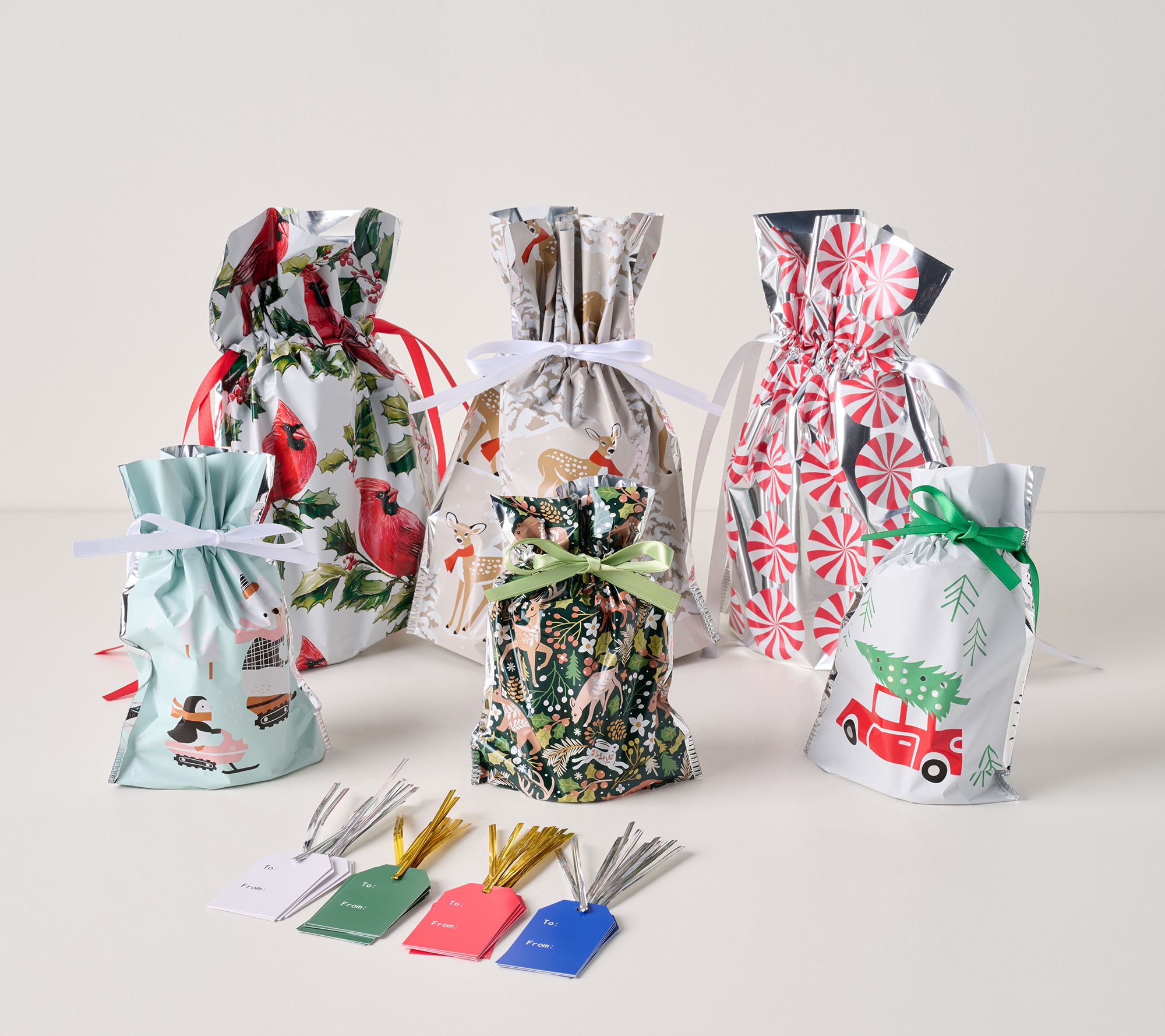  Kringle Express 50-piece Small Medium Gift Bags Set - H522368