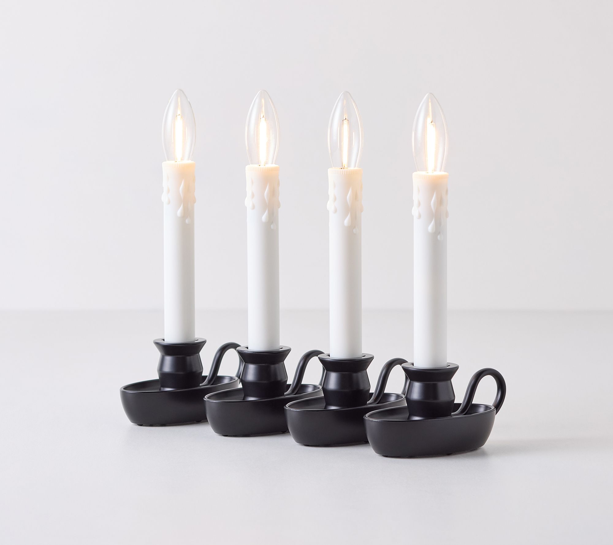 Bethlehem Lights Set of 4 Chamberstick Window Candles