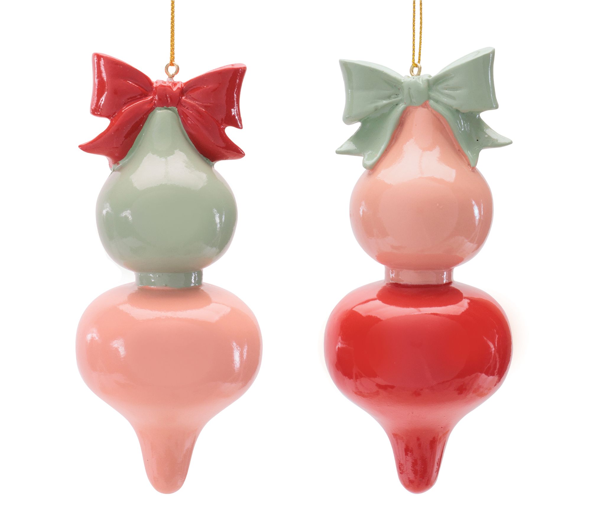 Melrose Resin Finial Ornaments (Set of 4)
