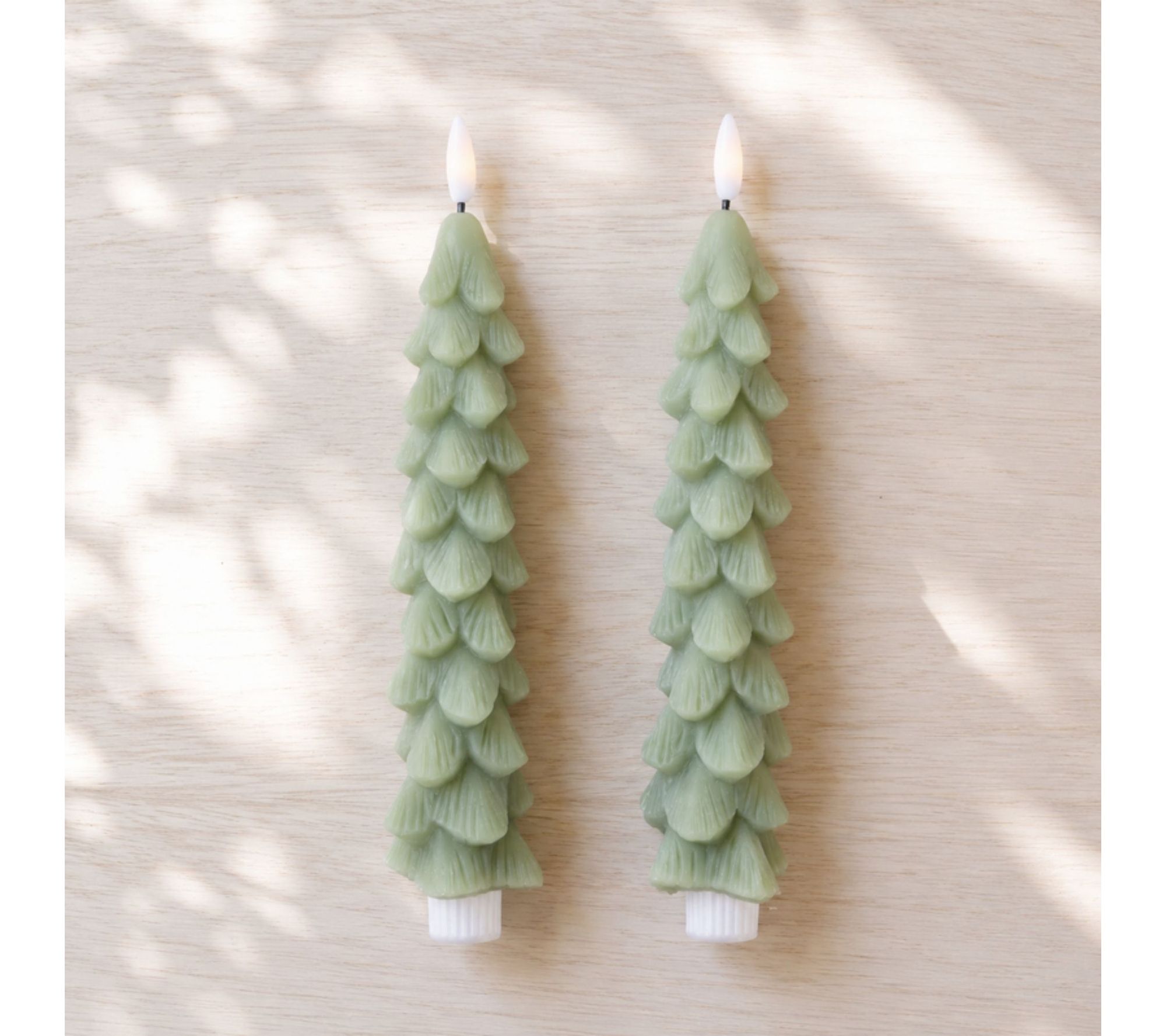 Melrose FIA Wick Tree Taper Candle (Set of 2)