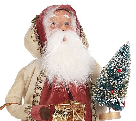 Byers' Choice Santa or Mrs. Claus Collectible Keepsake - QVC.com