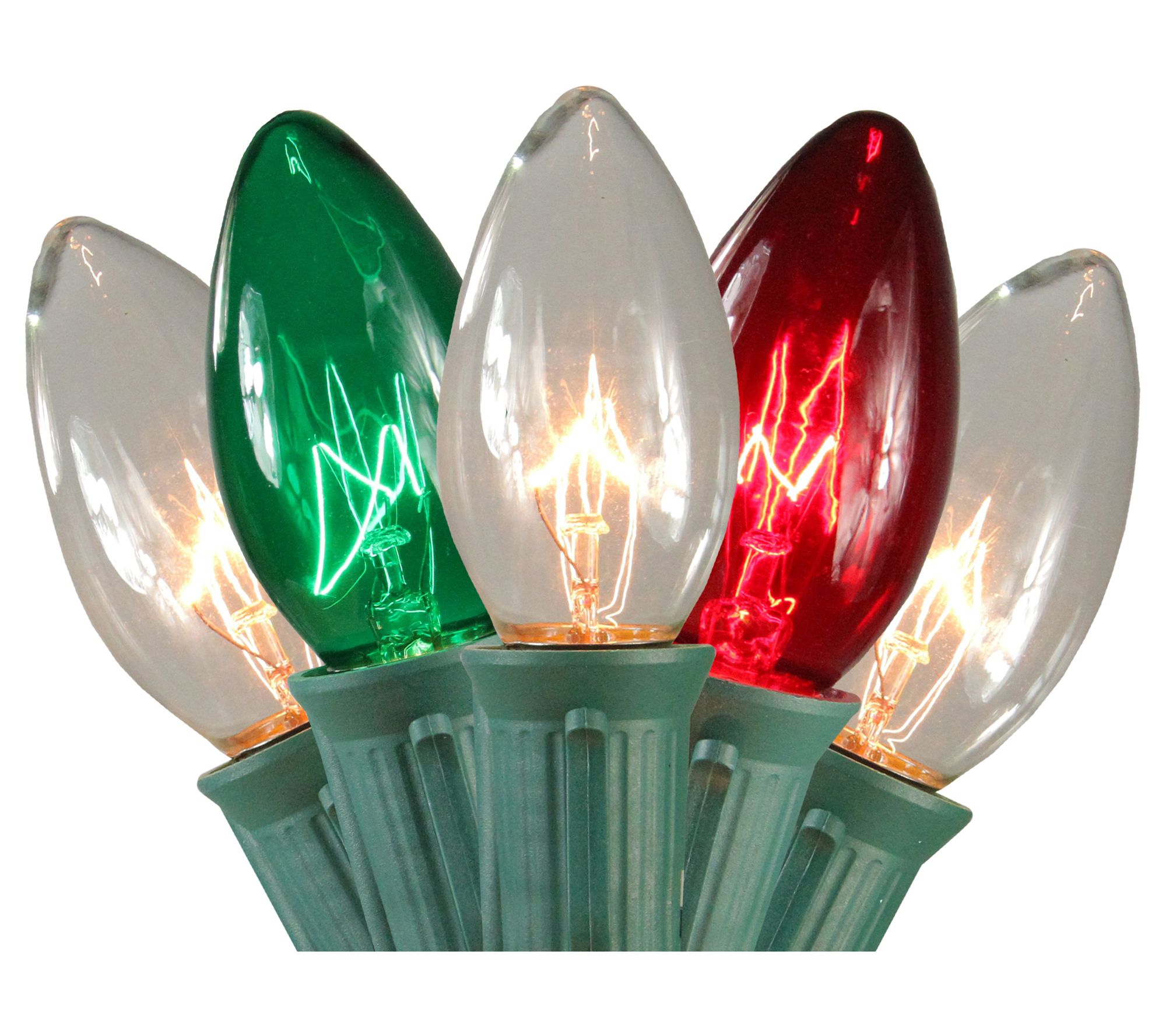 Northlight 15 Red, Clear & Green C9 Pathway Marker Decor