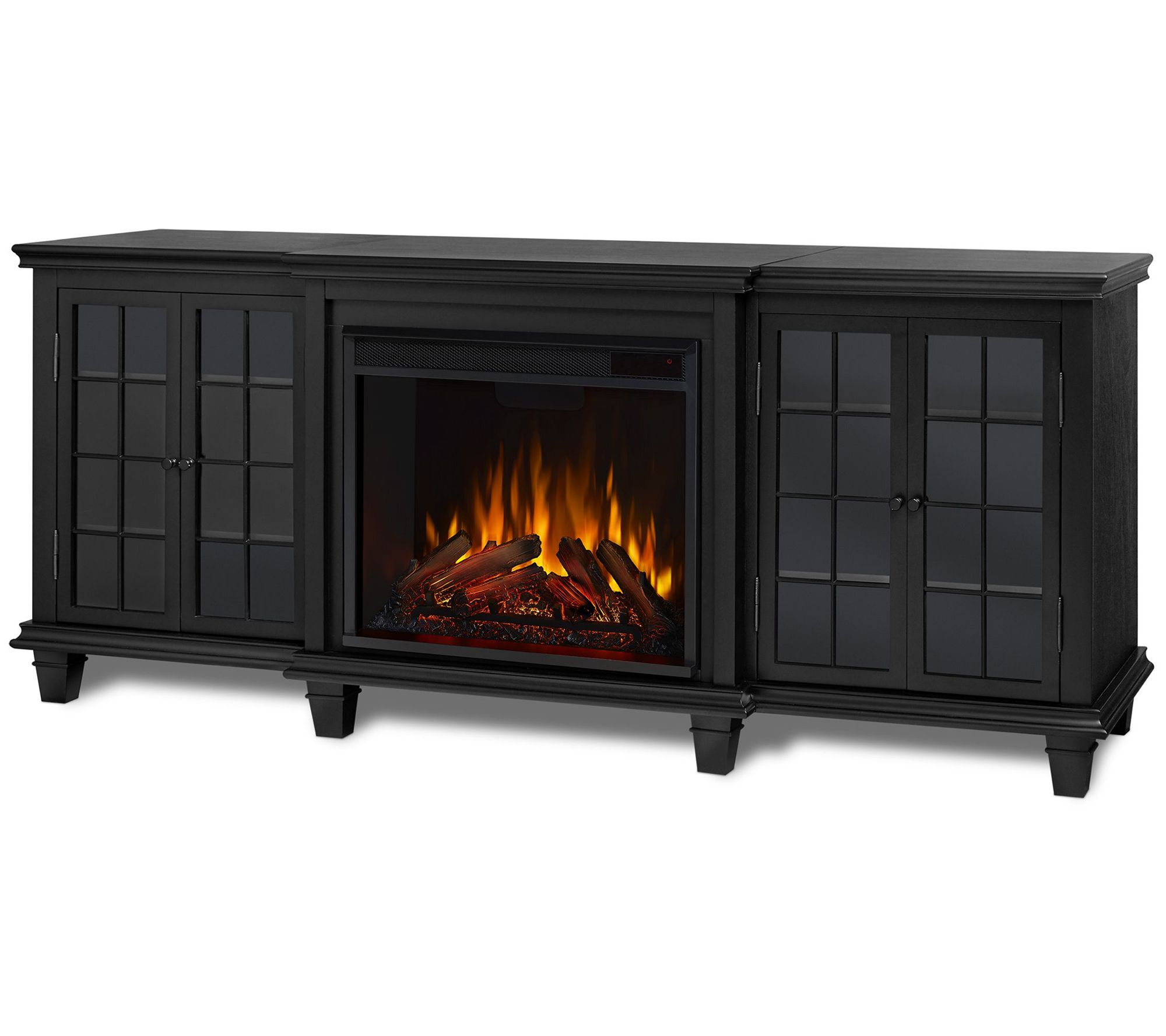 Qvc Electric Fireplaces
 - Real Flame Marlowe Entertainment Indoor Electric Fireplace Qvc Com