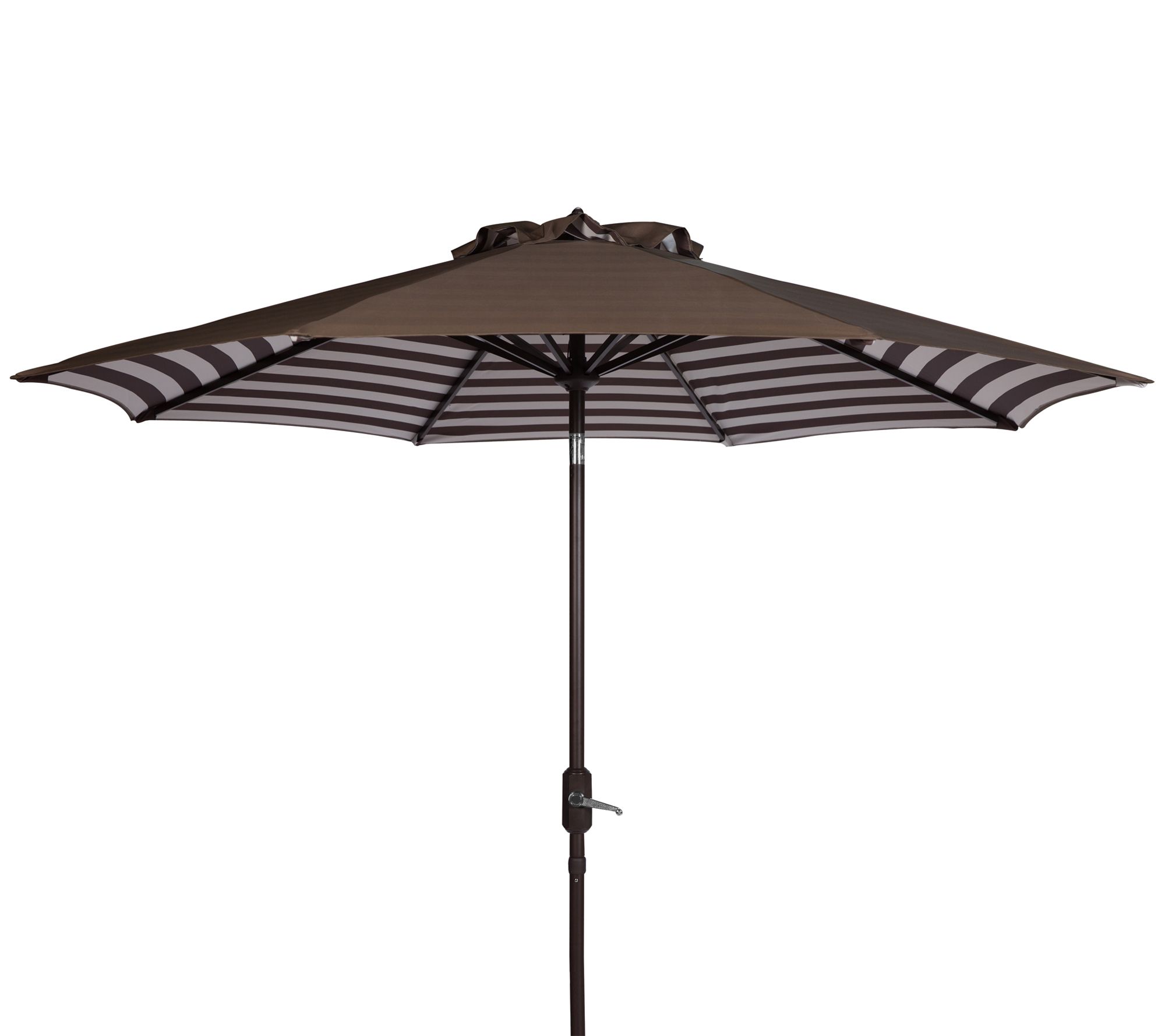 Athens Striped 9' Crank Outdoor Auto Tilt Umbrella by Valerie