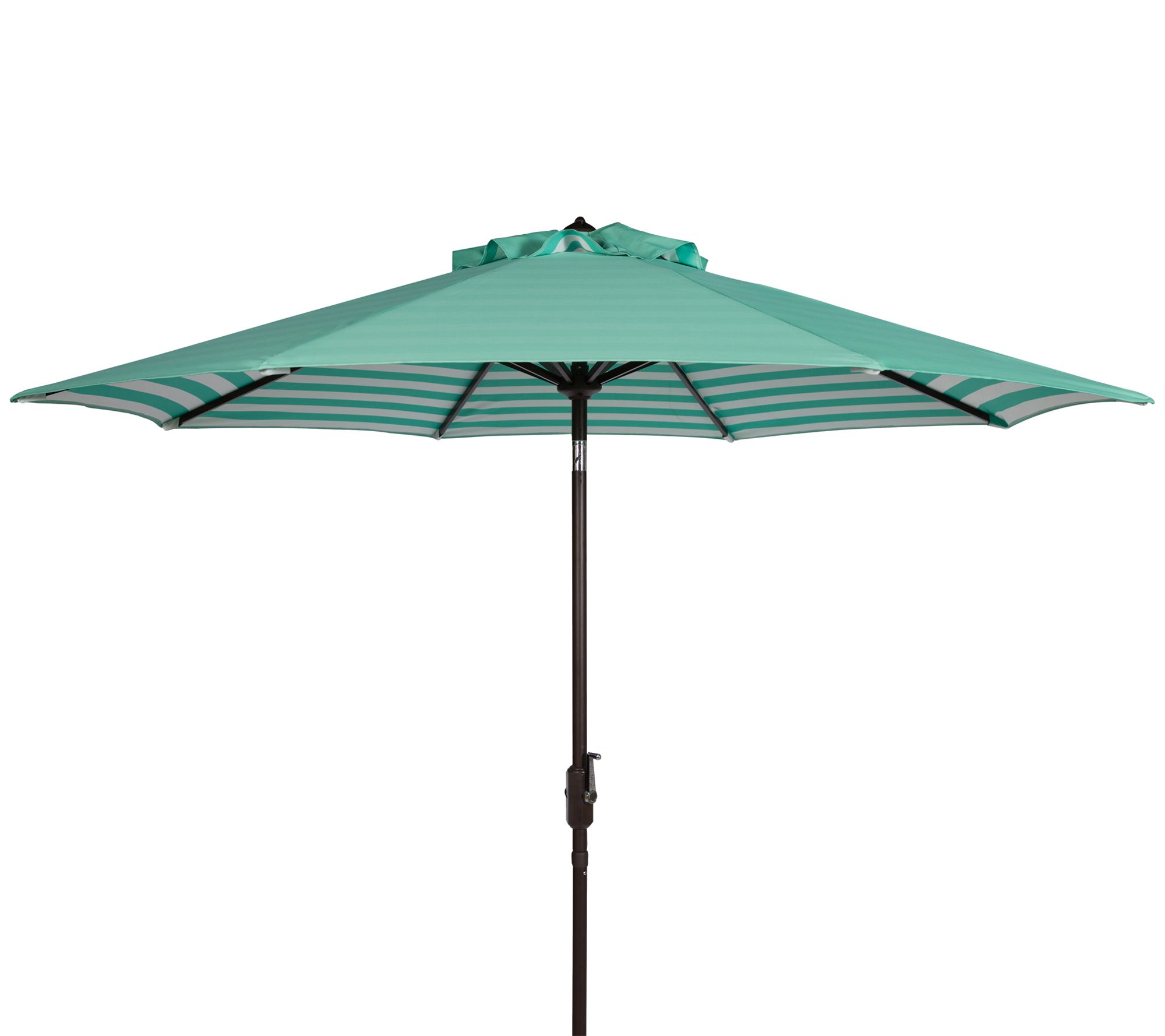 Athens Striped 9' Crank Outdoor Auto Tilt Umbrella by Valerie