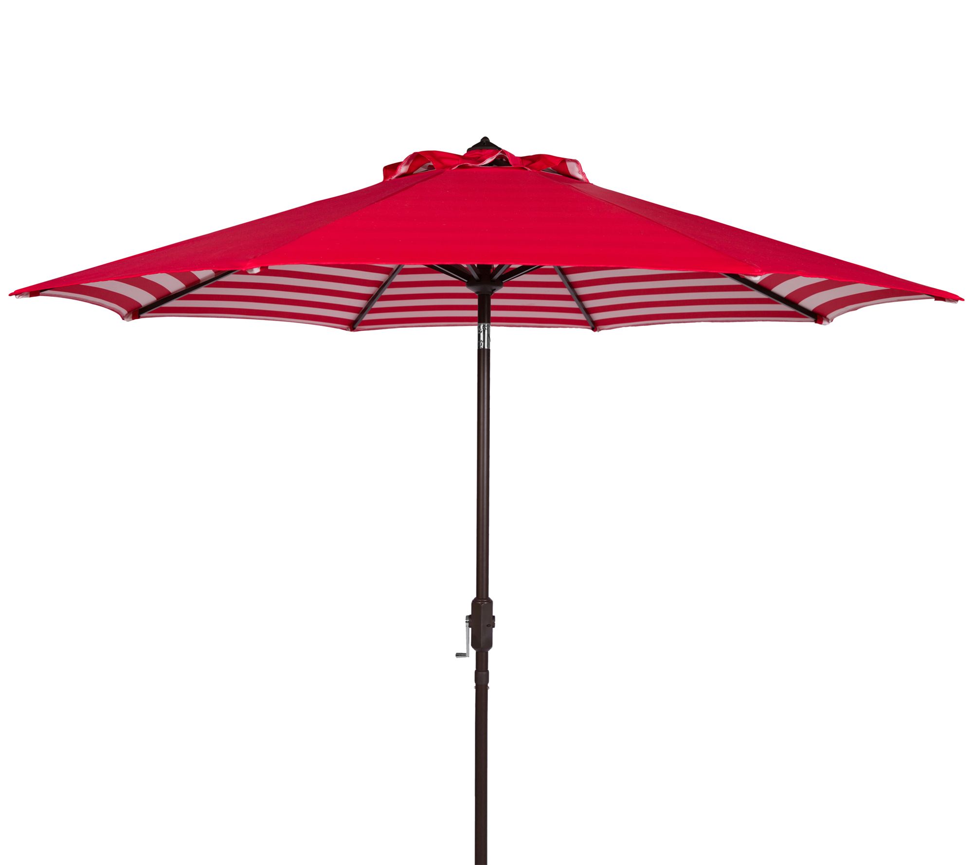 Athens Striped 9' Crank Outdoor Auto Tilt Umbrella by Valerie