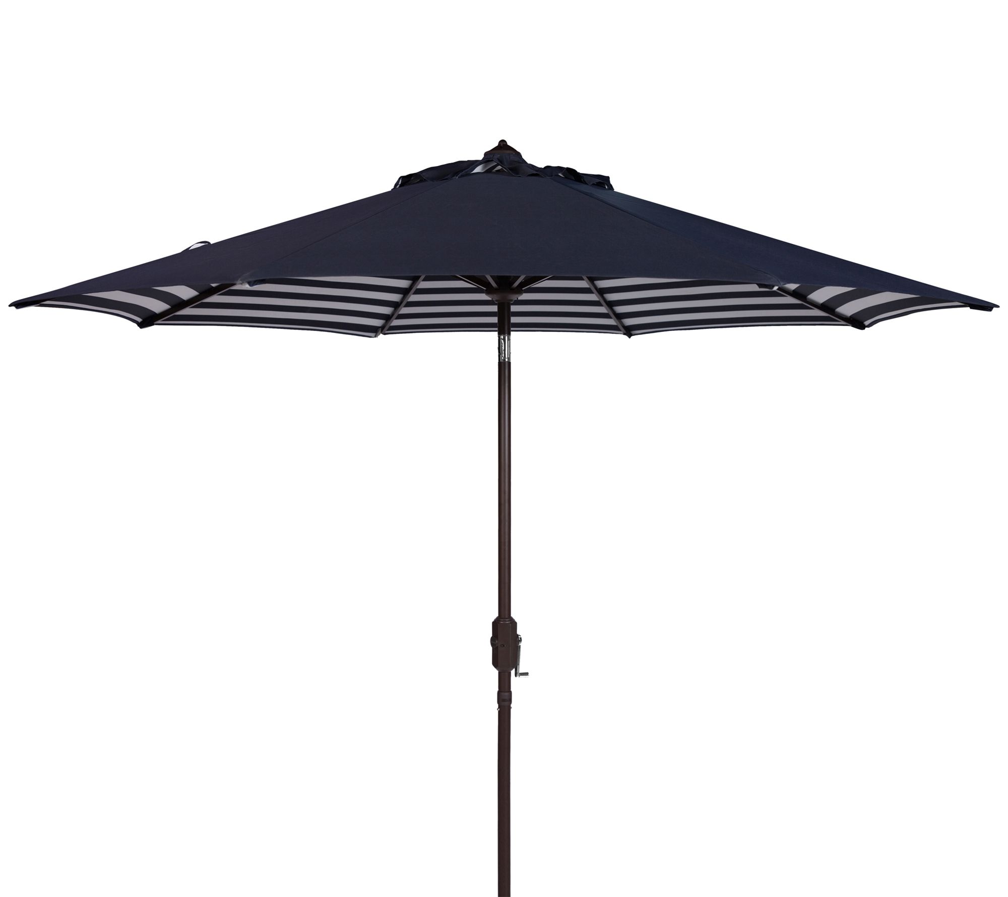 Athens Striped 9' Crank Outdoor Auto Tilt Umbrella by Valerie