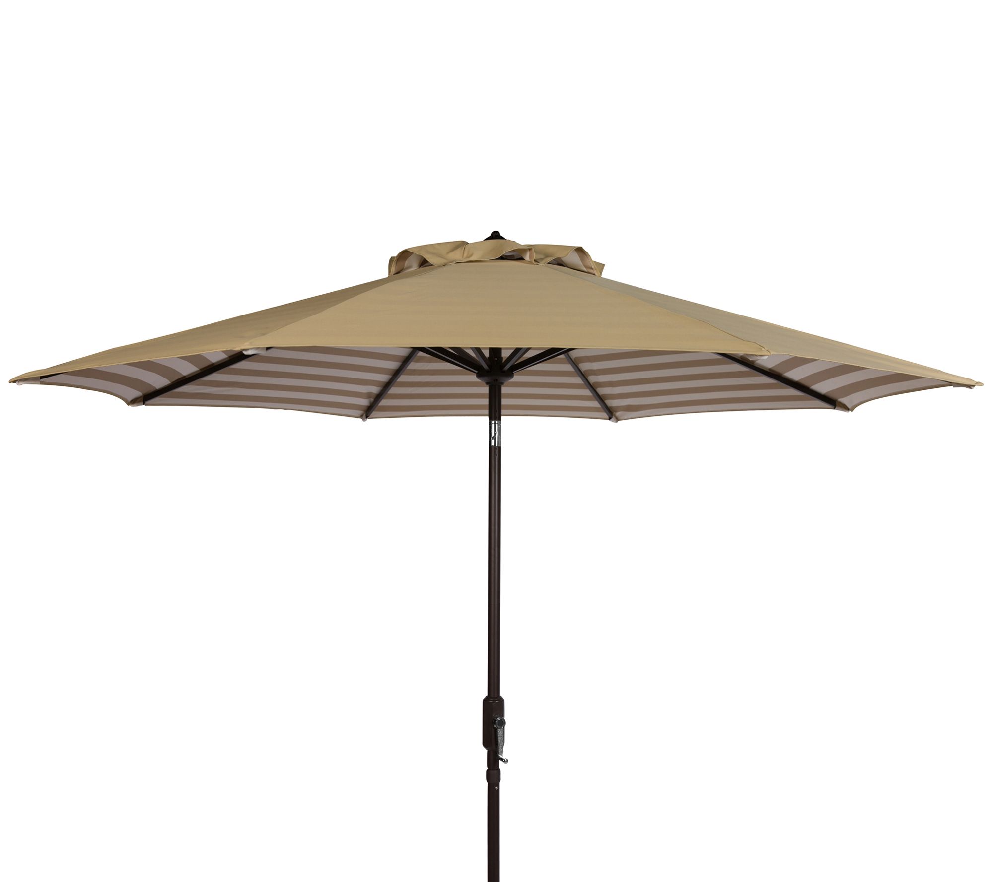 Athens Striped 9' Crank Outdoor Auto Tilt Umbrella by Valerie