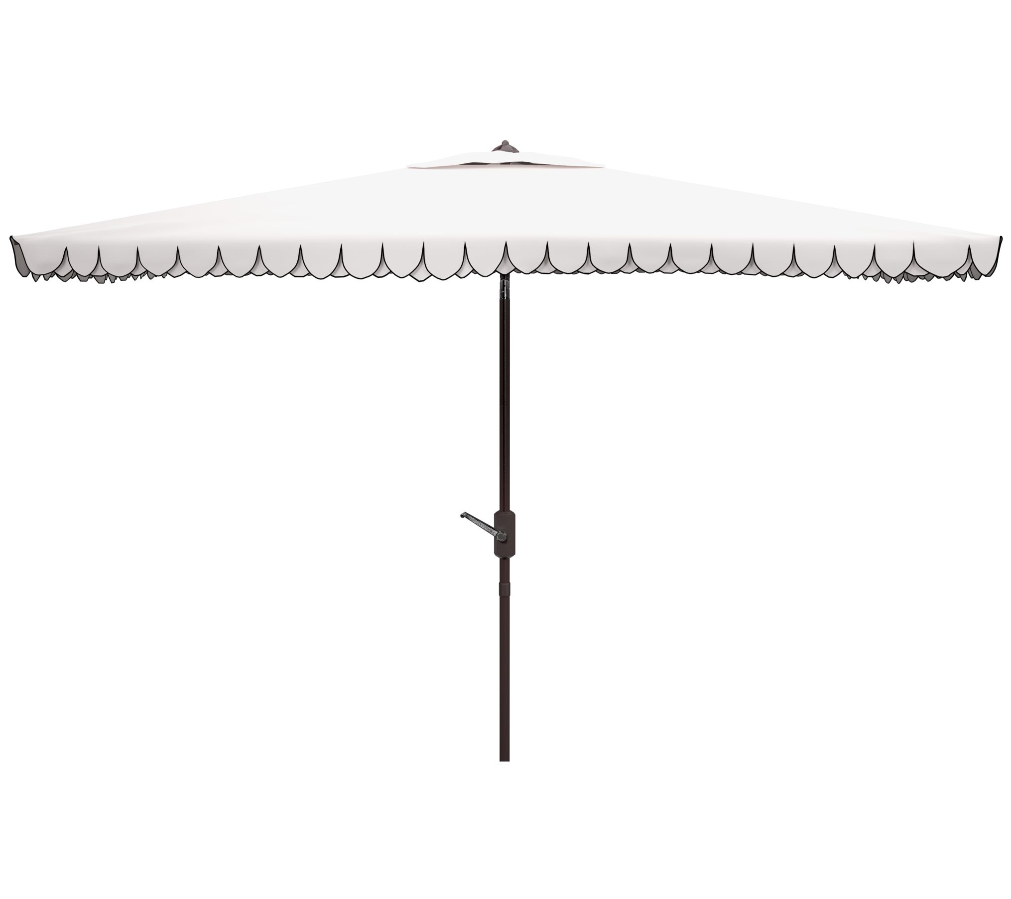 Elegant Valance 6.5' x 10' Rectangle Umbrella by Safavieh