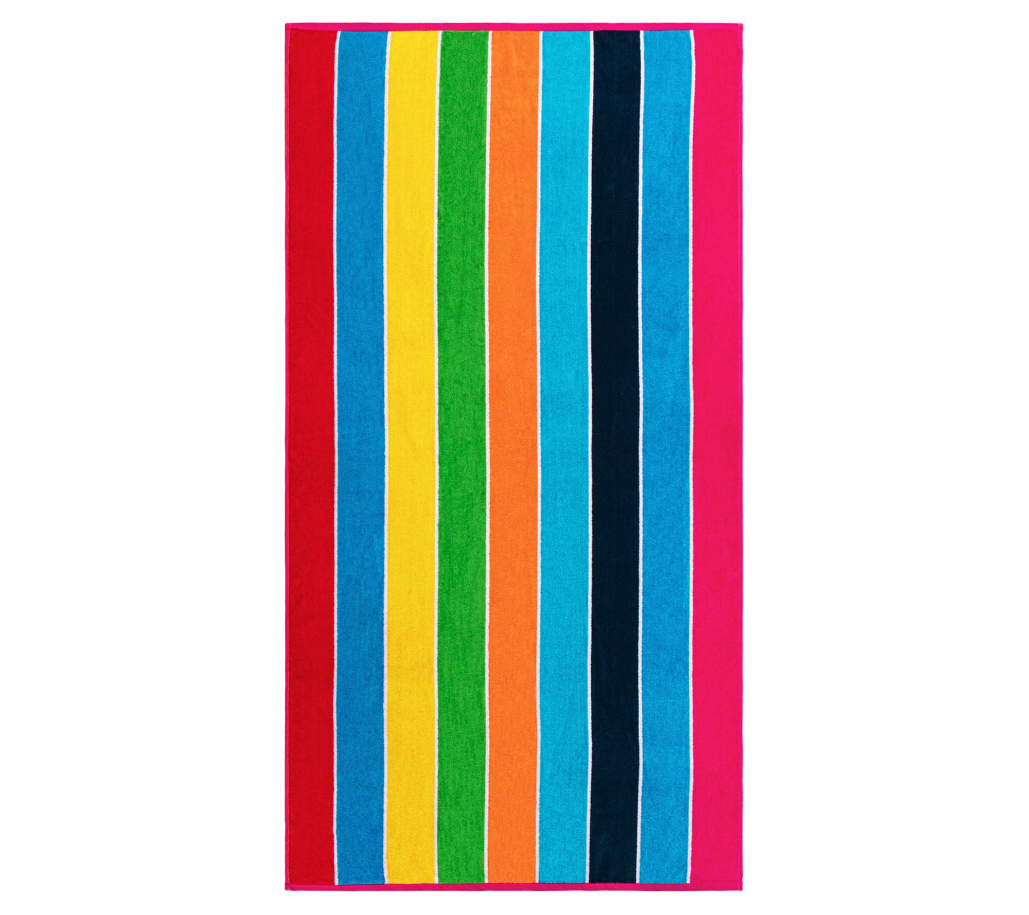 Superior Wide Stripe 2Piece Egyptian Cotton Beach Towel Set