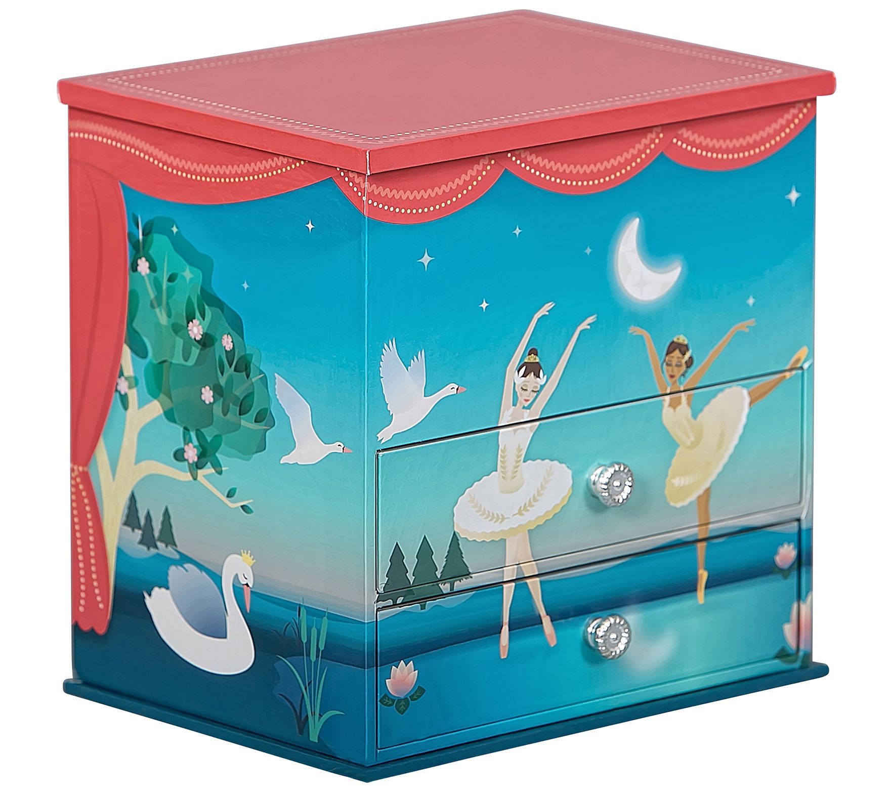 Disney 100 Princess Castle Musical Light Up Jewelry Box - QVC.com