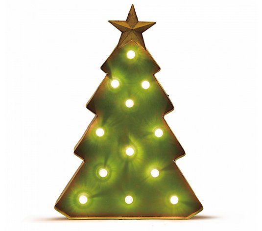 Glitzhome LED Lighted Christmas Holiday Tree Decor