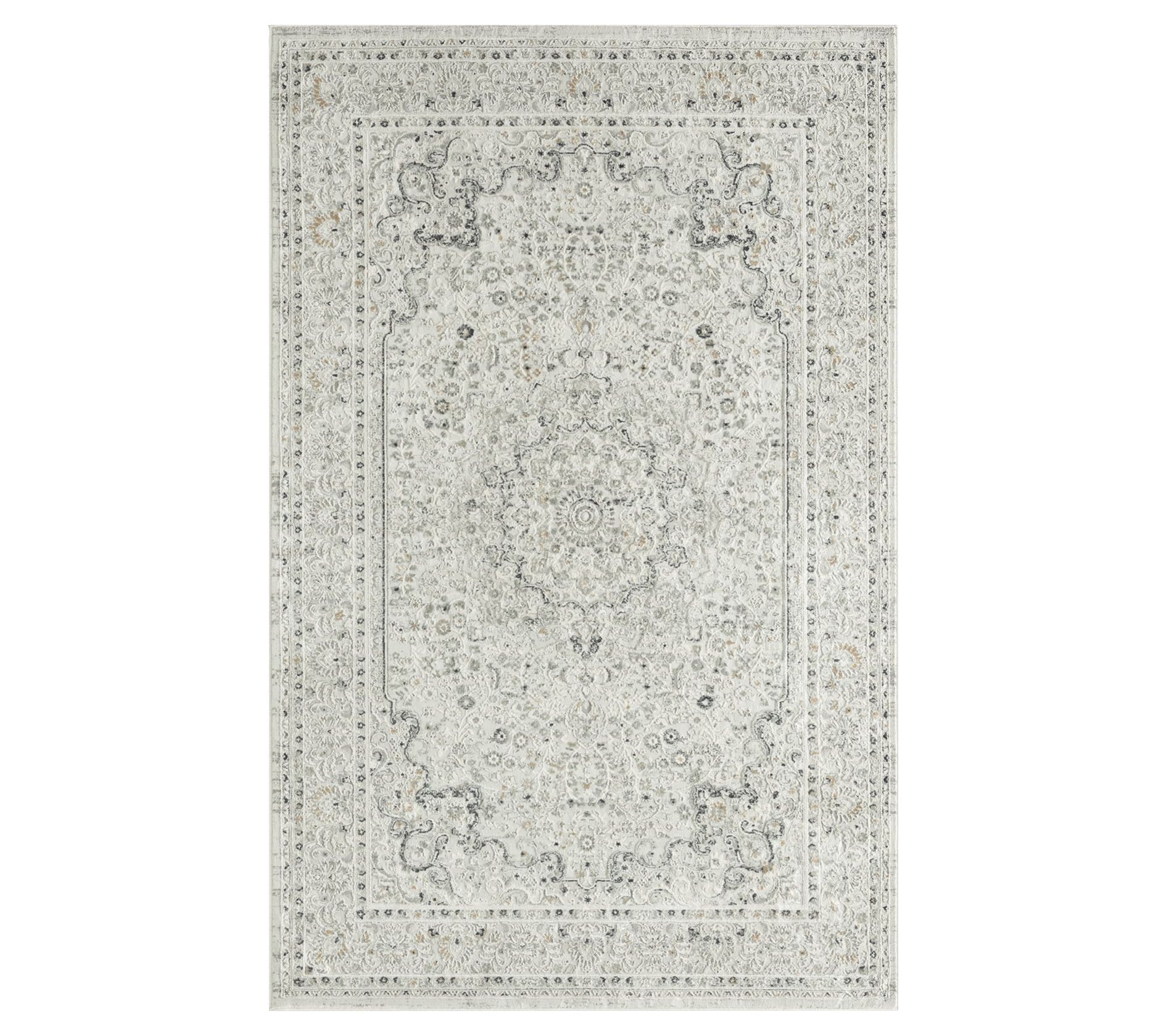 Ox Bay Vintage Hi-Low Bordered Medallion Area Rug, 5' x 7'6"