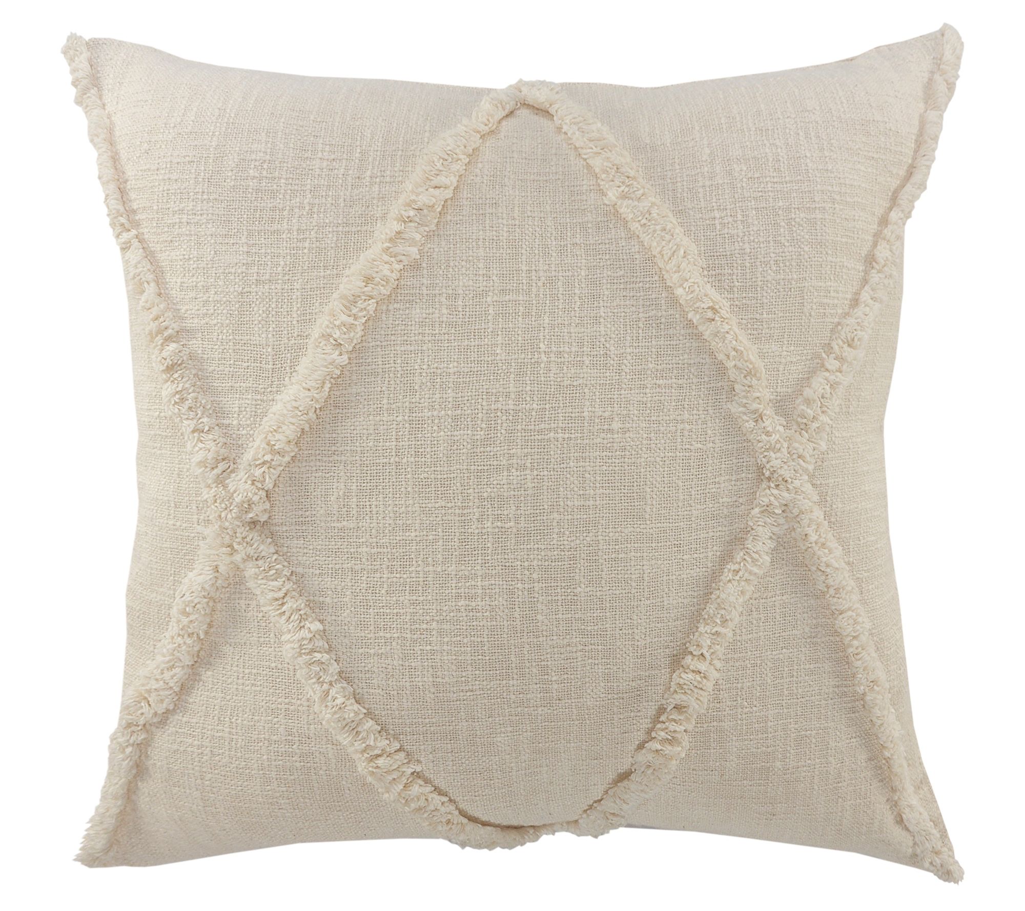 Ox Bay Diamond Tufted Cotton Throw Pillow, 26"26"