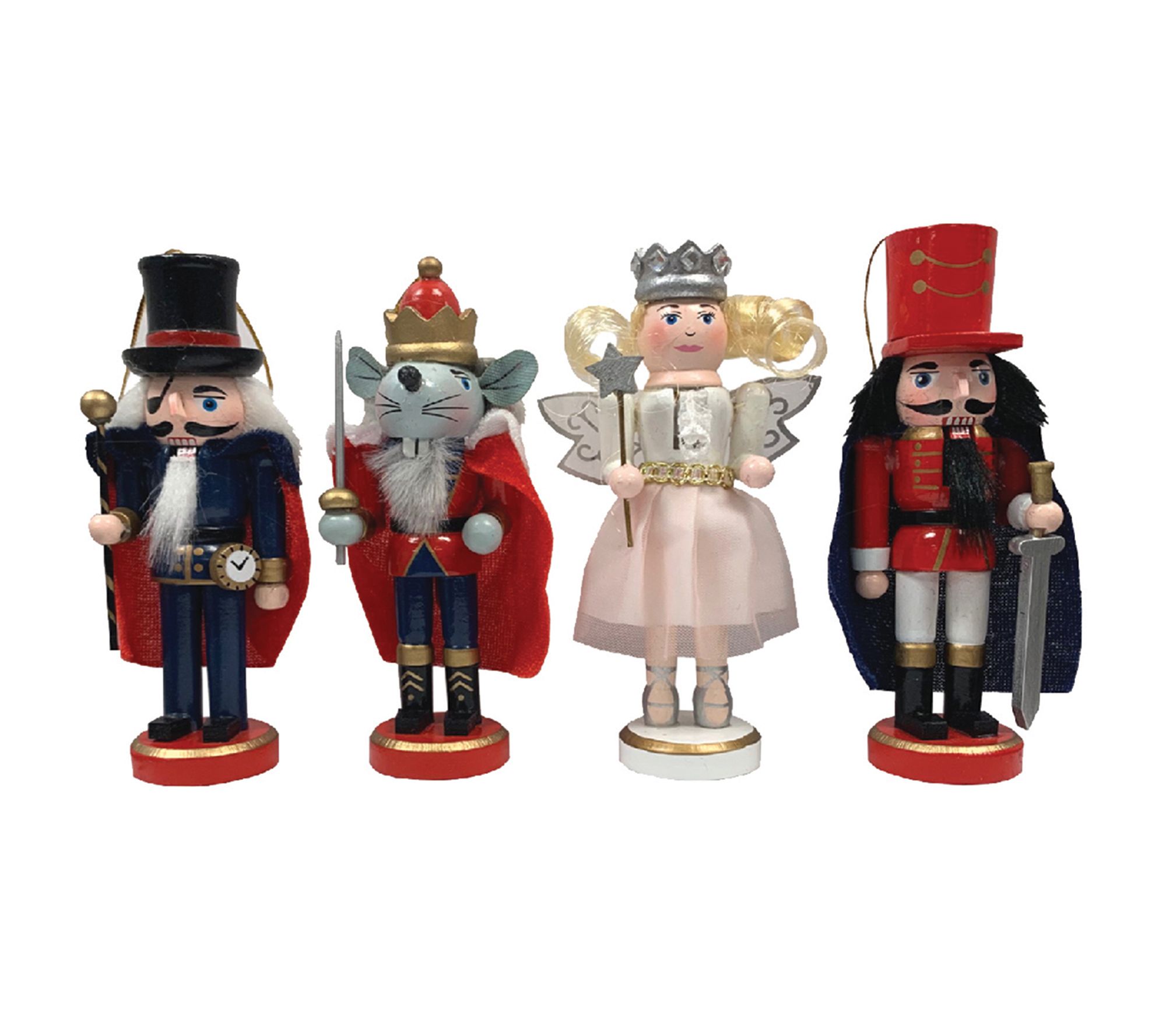 Santa's Workshop 5" Nutcracker Suite Ornaments, Set of 4