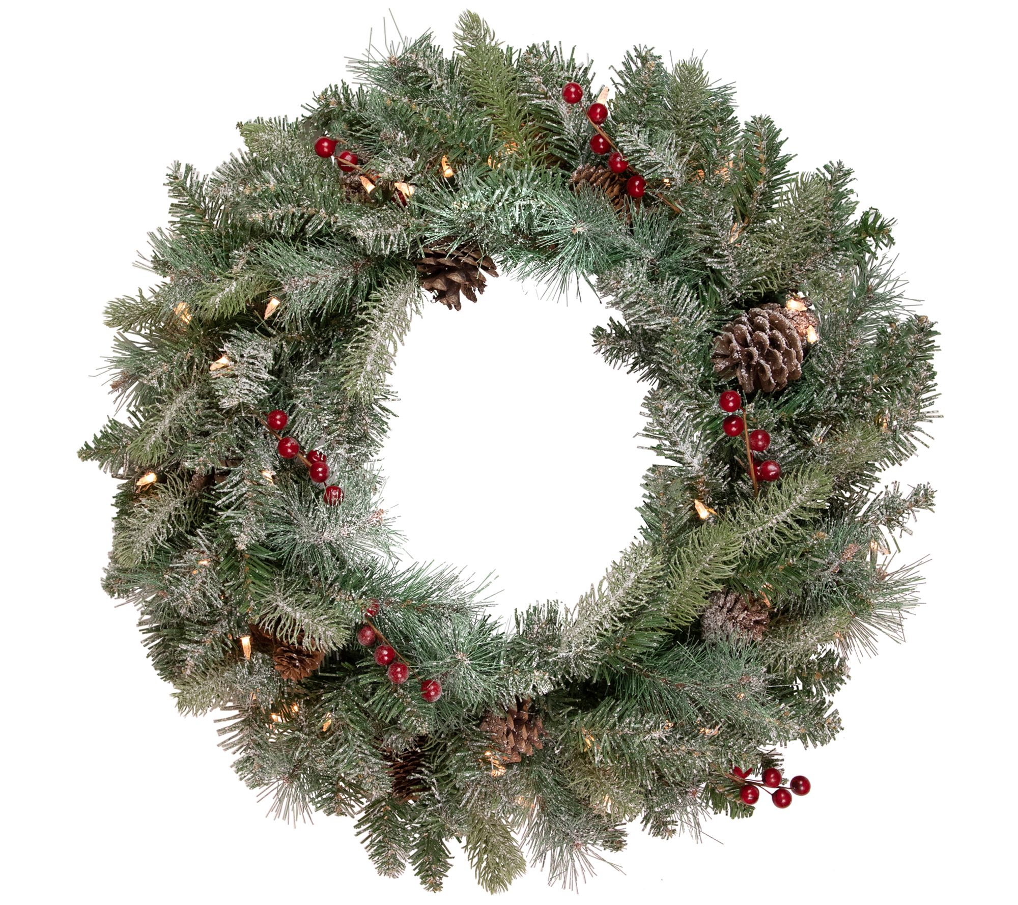Snowy  Pine Wreath 24