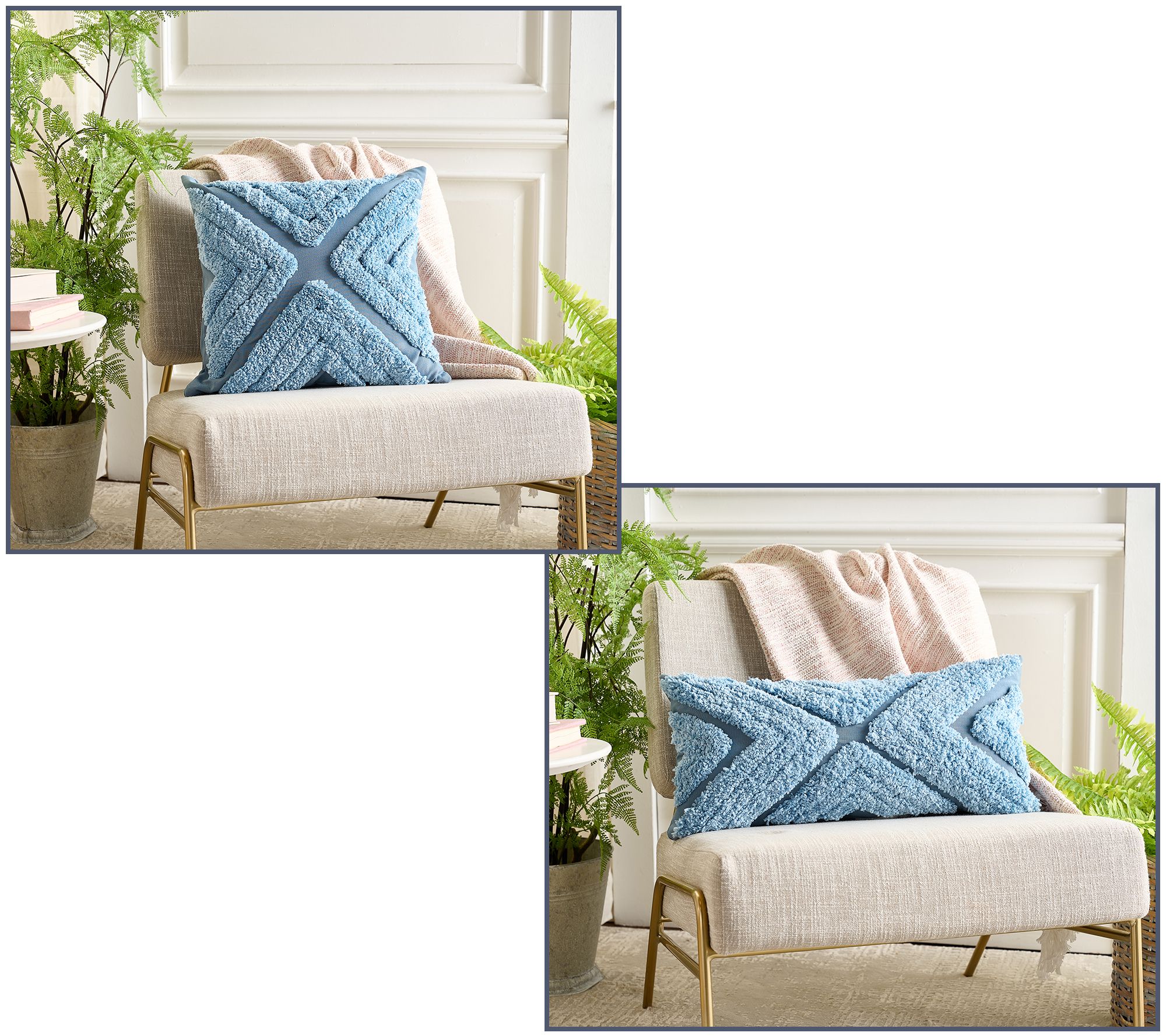 Home Reflections Tufted Decorative Pillow