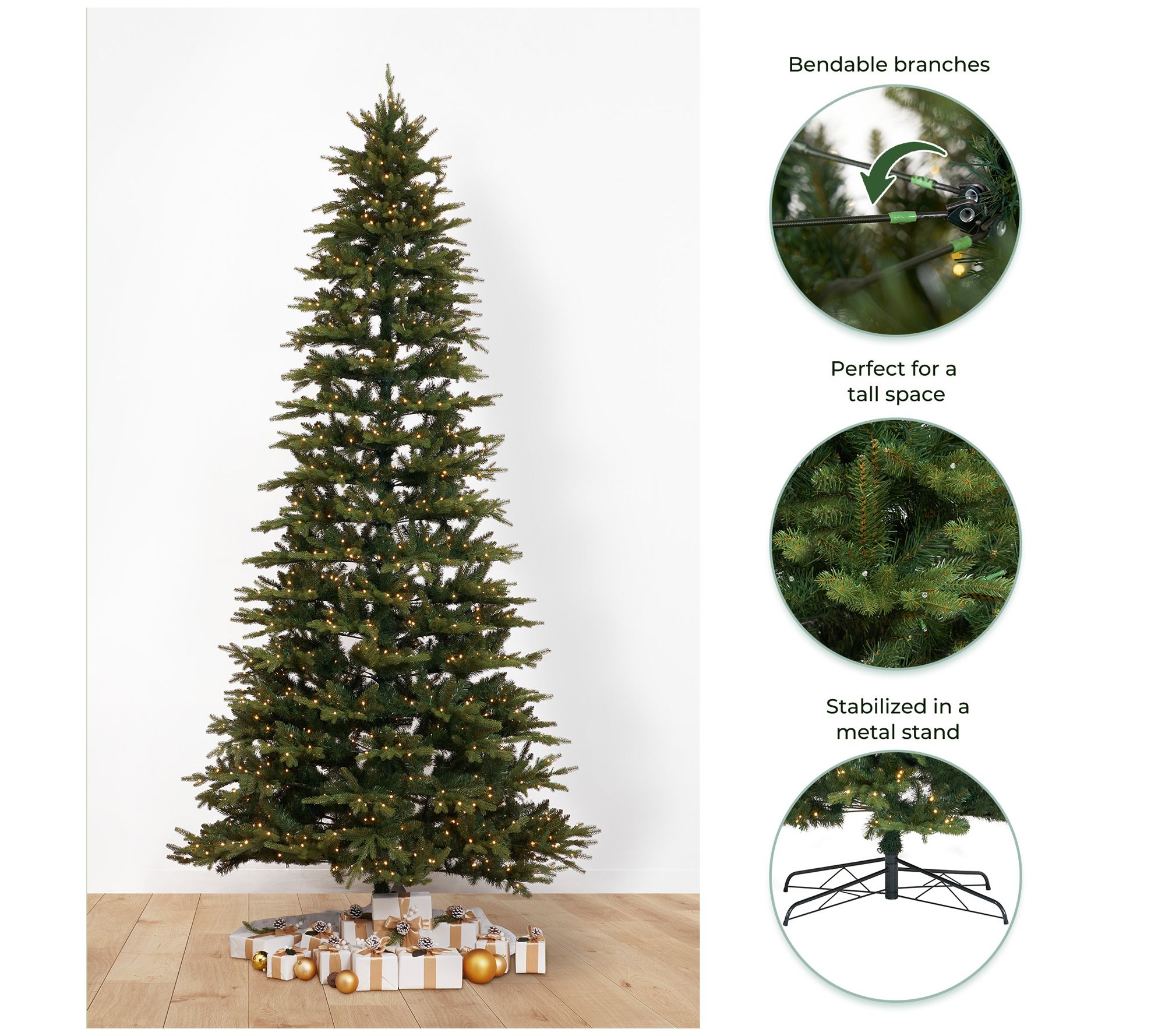 Nearly Natural 11' Belgium Fir Artificial Christmas Tree