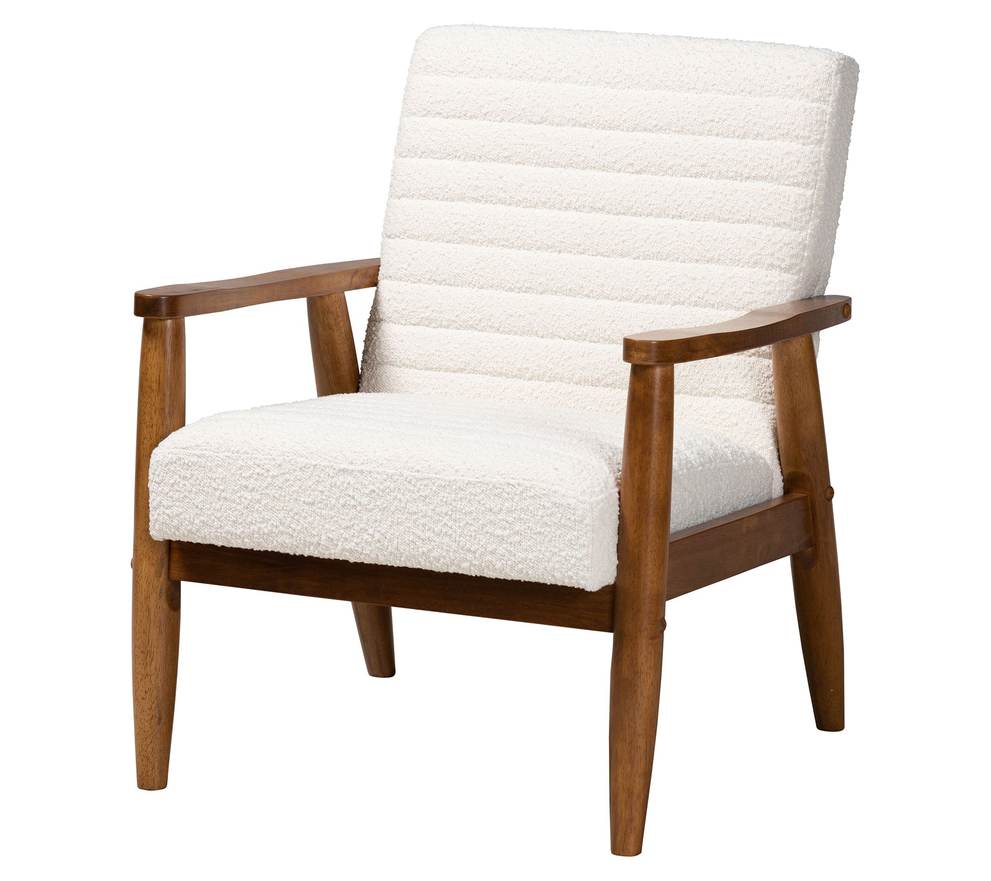 Baxton Studio Stratton Boucle Fabric 3Piece Living Room Set