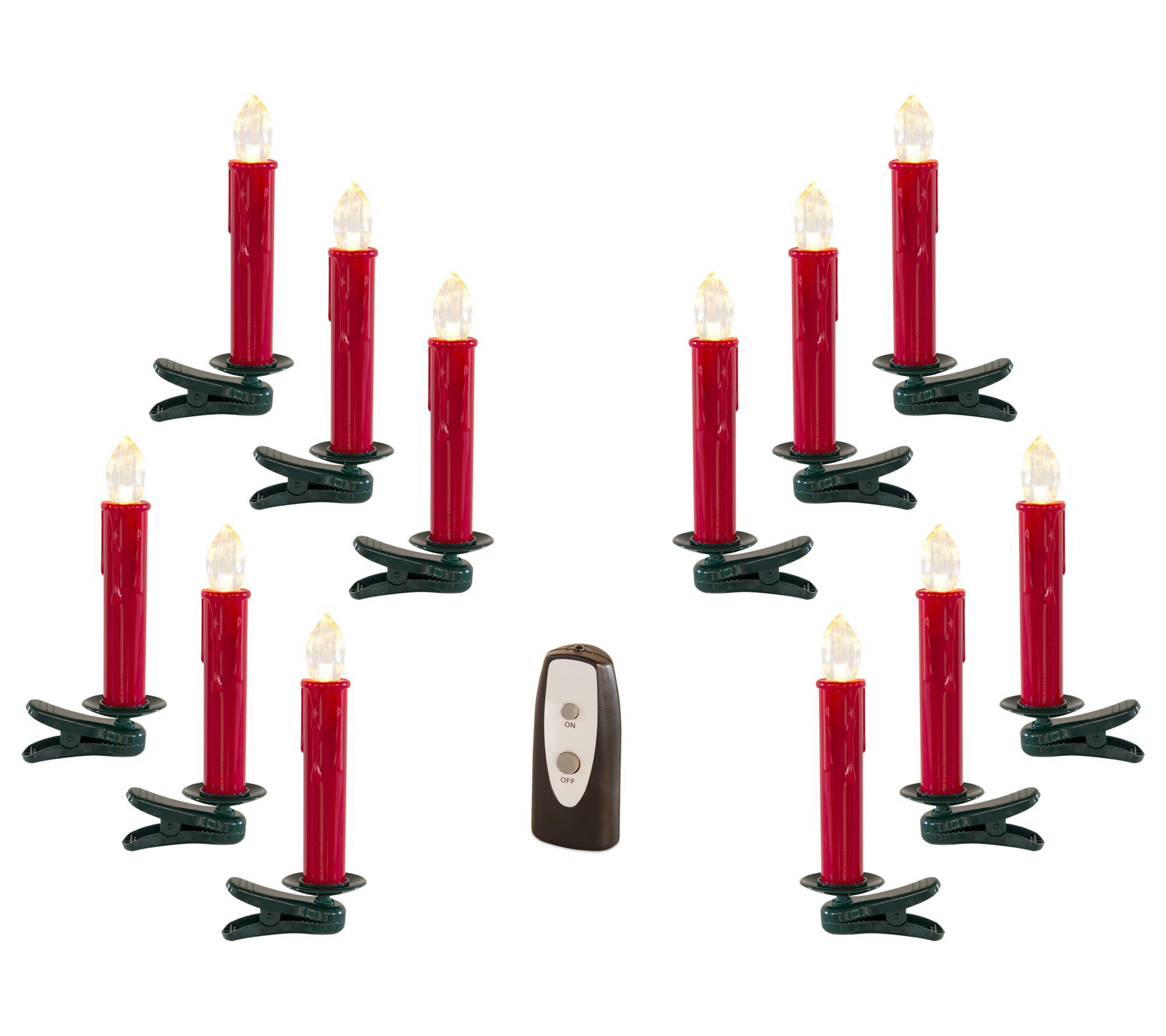Melrose International 6.5" LED Clip-on Taper Candle(Set of 24)