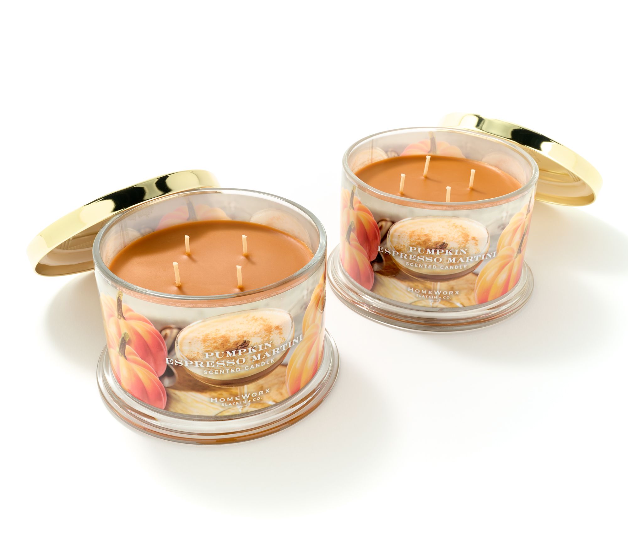  HomeWorx by Slatkin + Co. S /2 18oz Pumpkin Espresso Martini - H465269