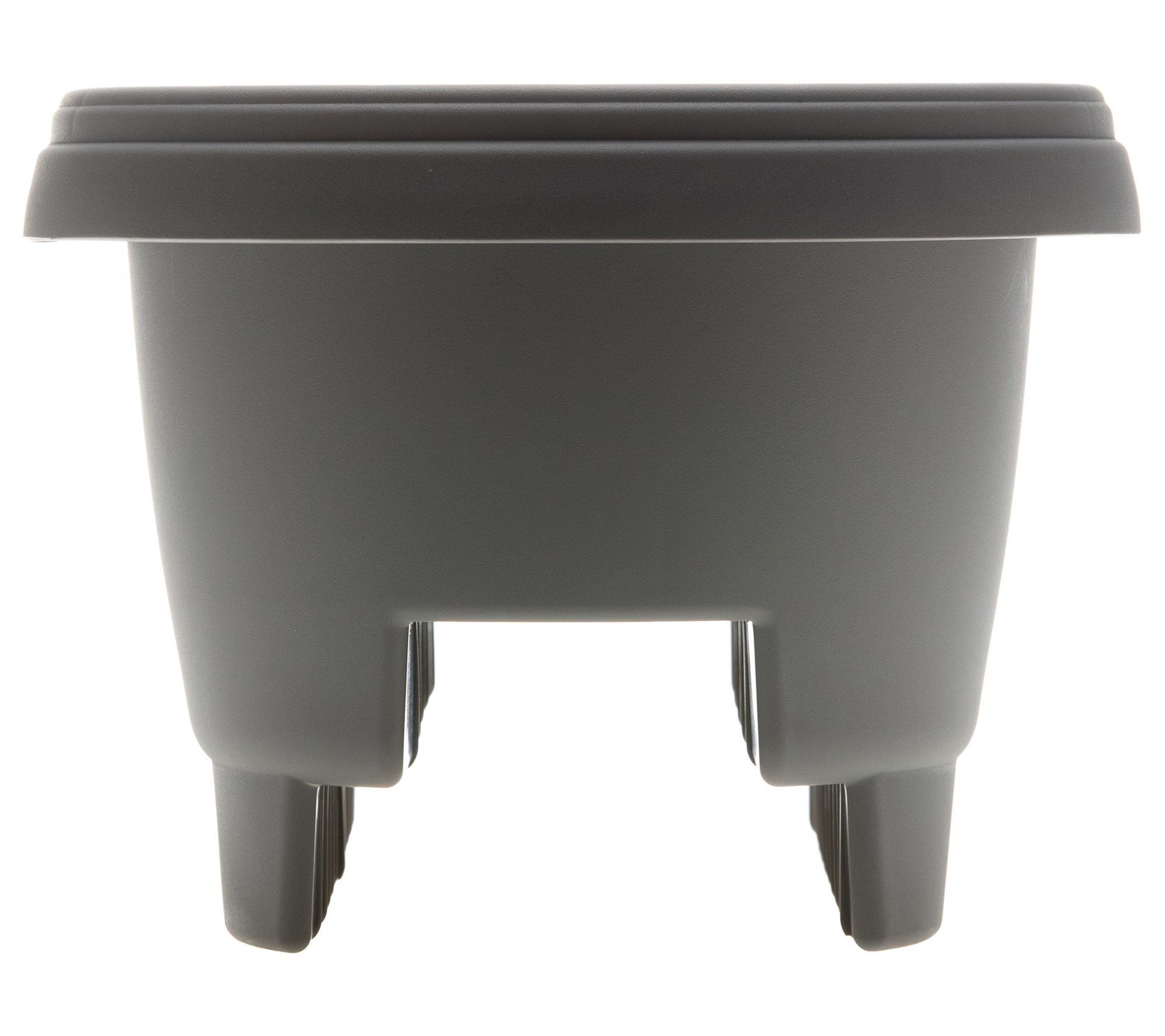 Bloem Modica Deck Rail Round Planter: 12", 2 Gallon Capacity