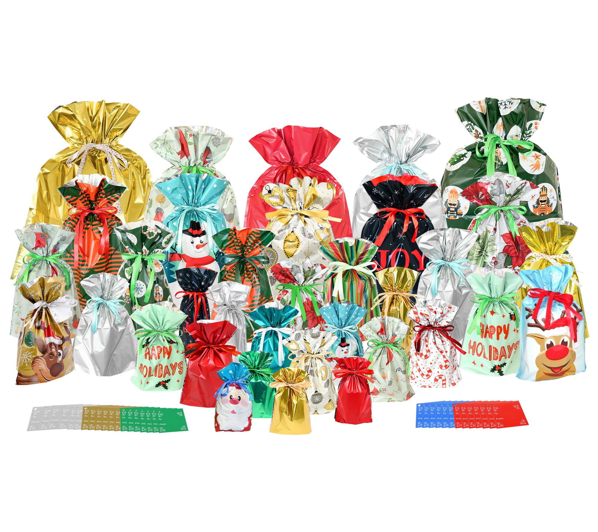 GiftMate 70 Piece Grand Set: 35 Gift Bags & 35 ags