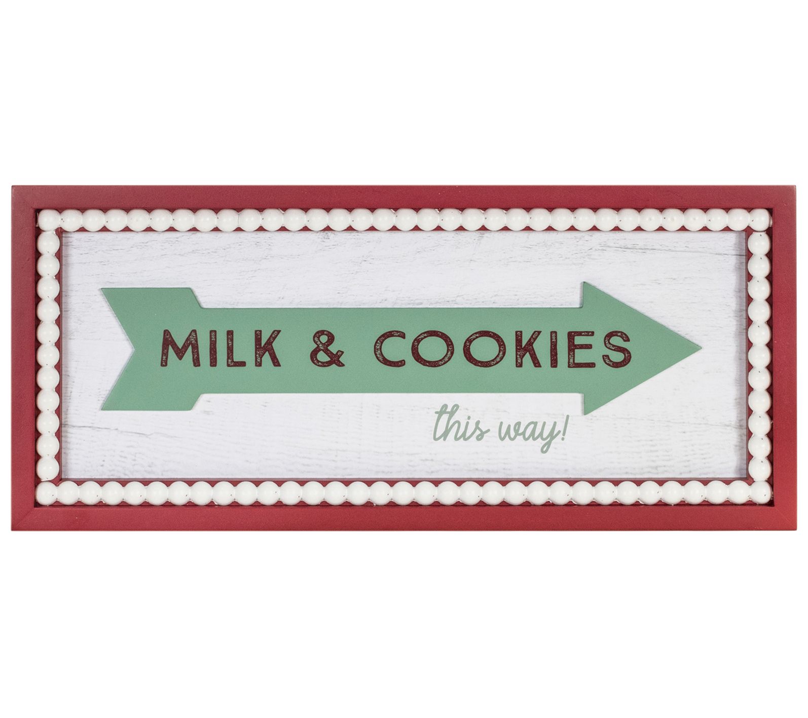 Melrose Milk and Cookies Wall Sign 19.5"L