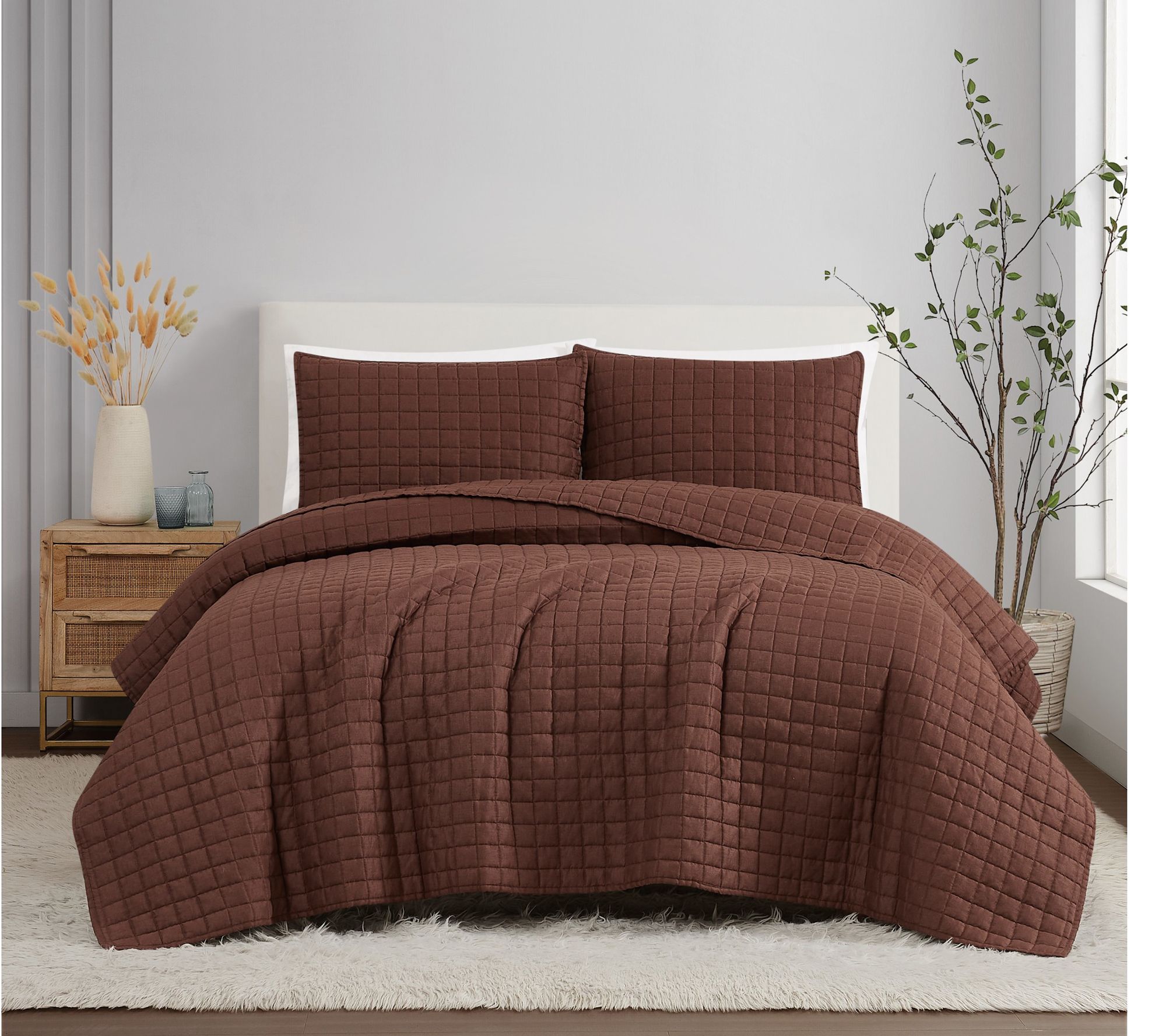 Flax Linen King Duvet Set store - Brooklyn Loom