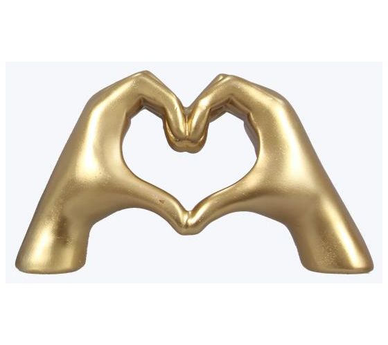 Young's Resin Heart Gesture, Gold