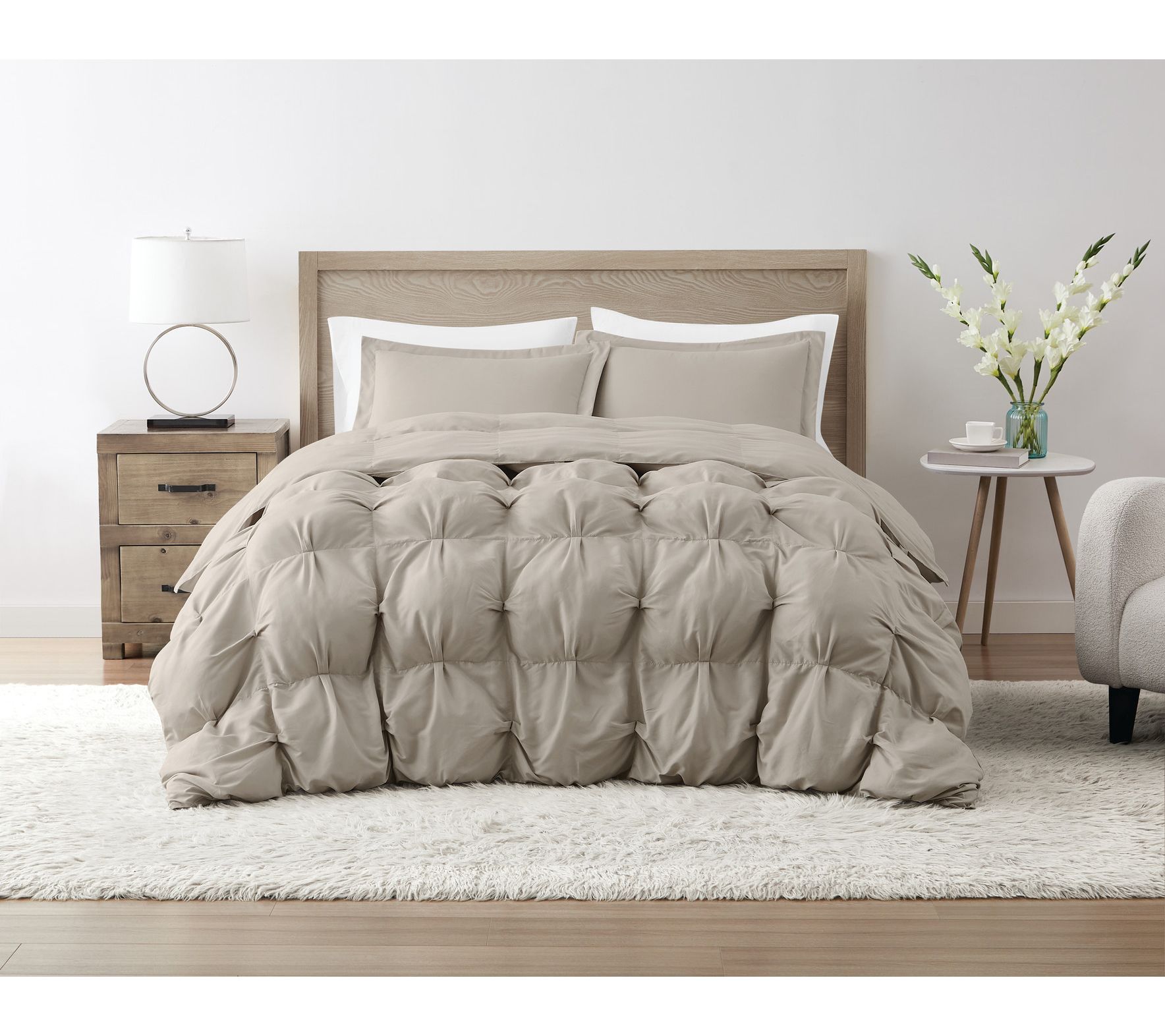 Truly Soft Oversized Puffer Full/Queen 3pc Comforter Set