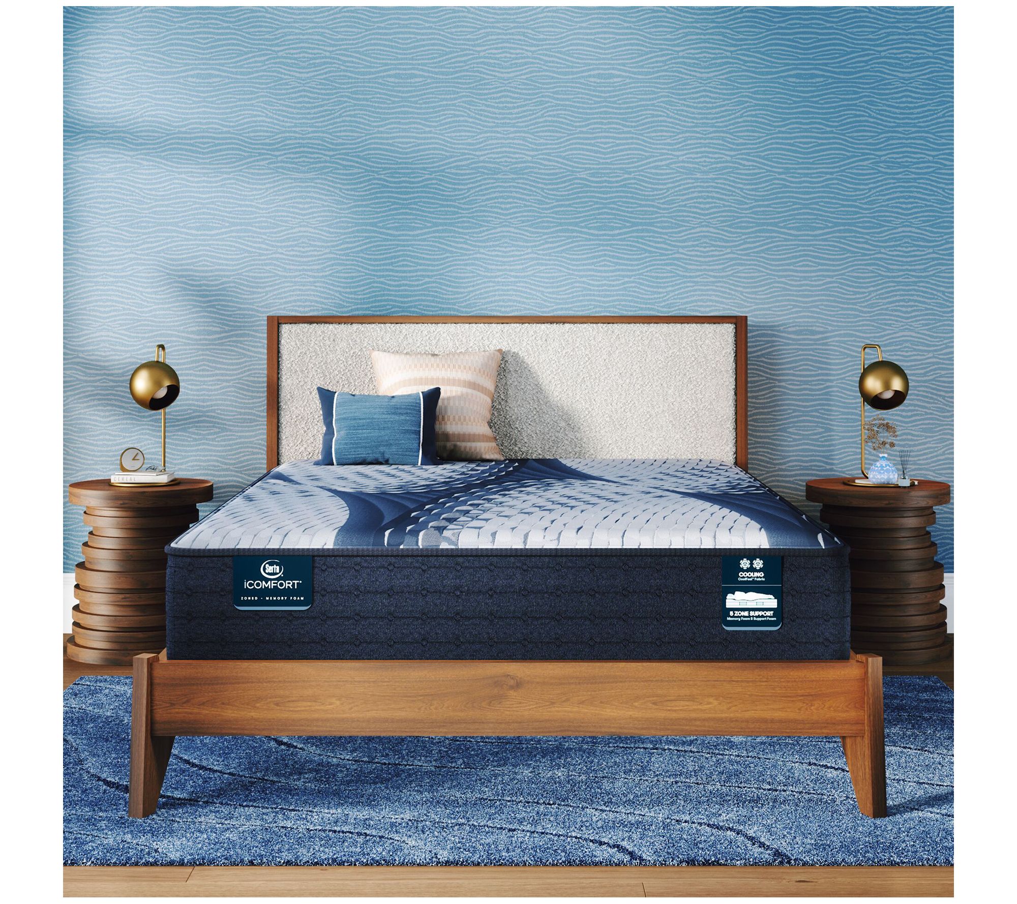 iComfort Aveda 12" Memory Foam Medium Mattres s -Twin XL