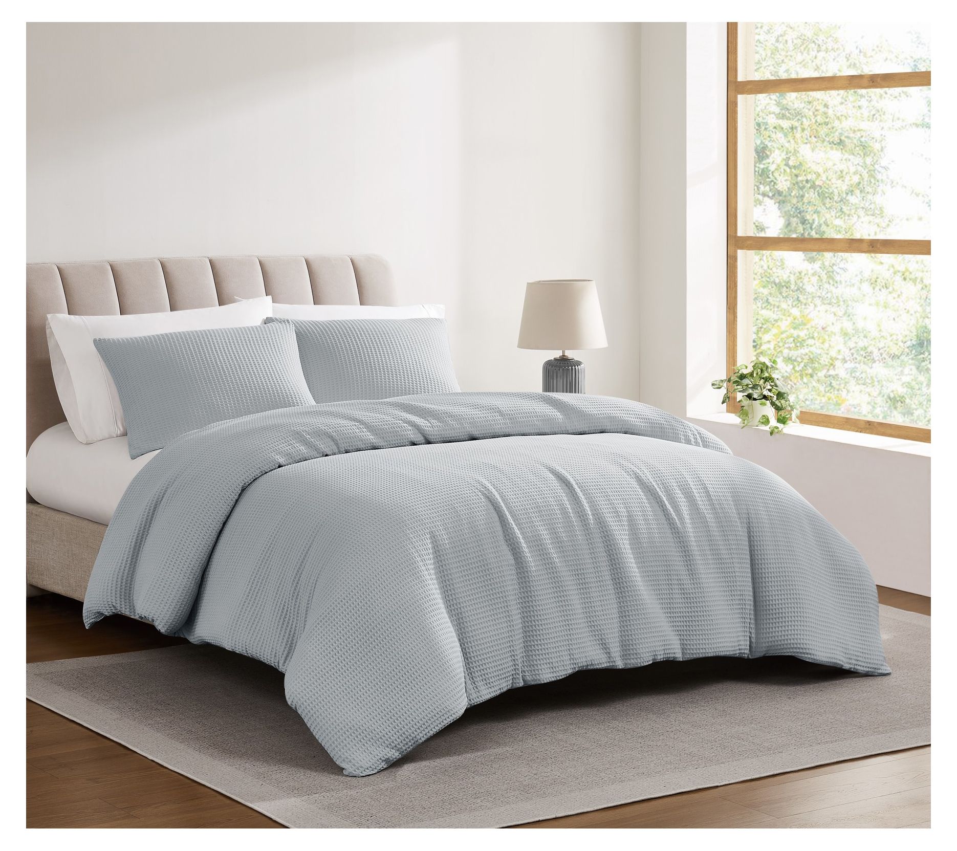 Cannon Heritage Cotton Waffle 3-Piece Full/Queen Duvet Set