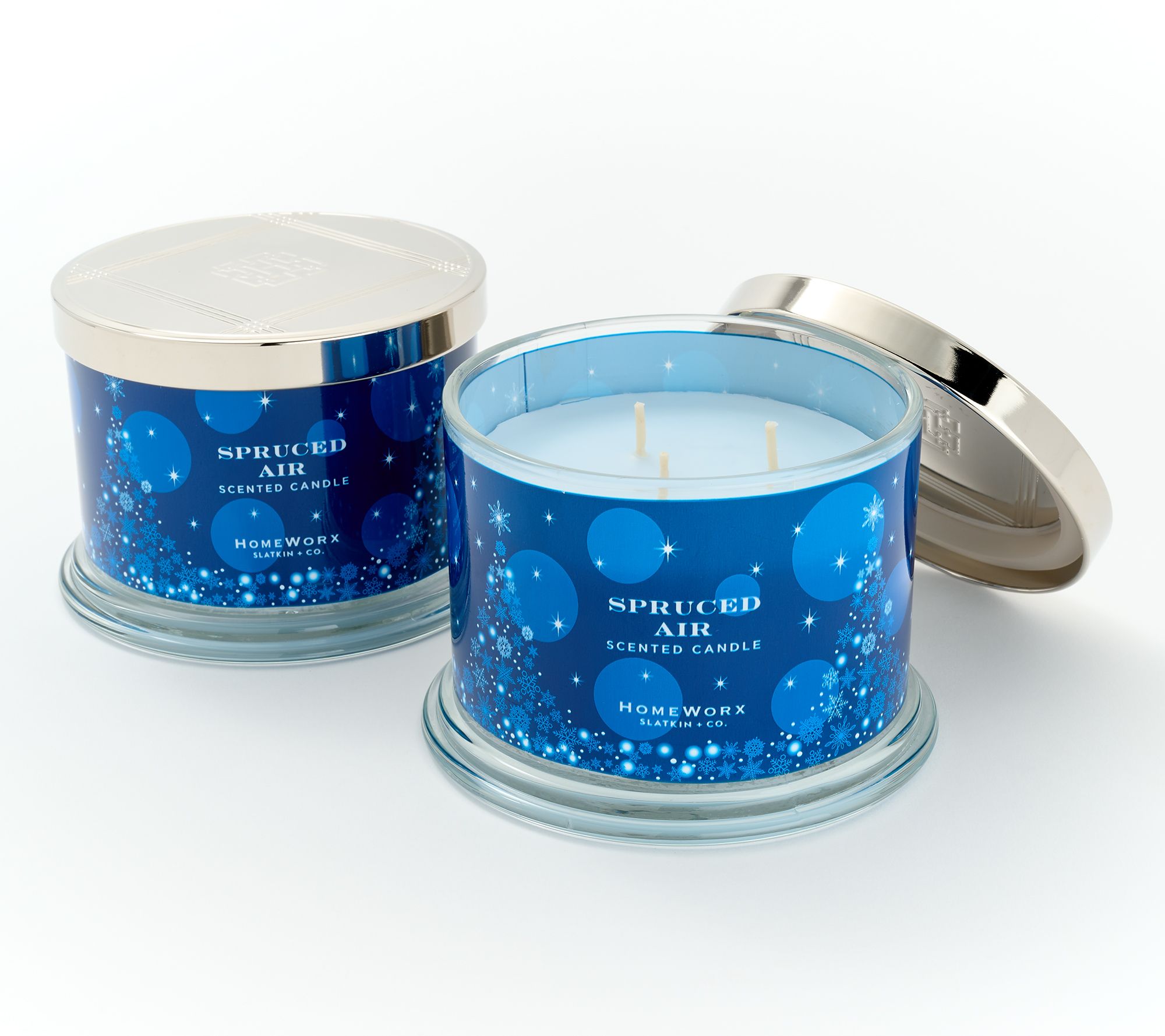 "As Is" HomeWorx by Slatkin + Co. S/2 14oz Tree Candles