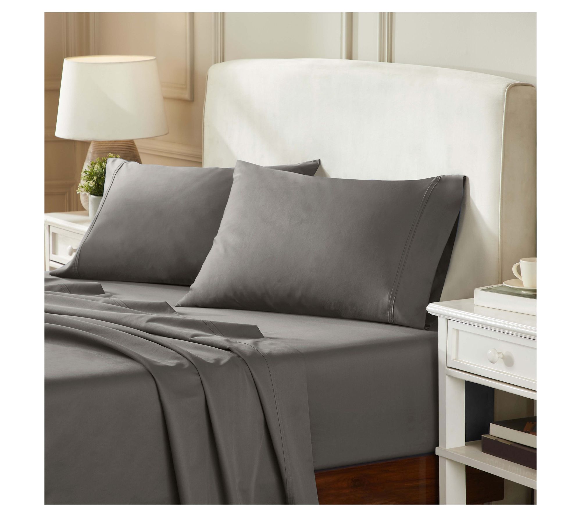Superior Egyptian Cotton 850-TC Solid Bed SheetSet, Full