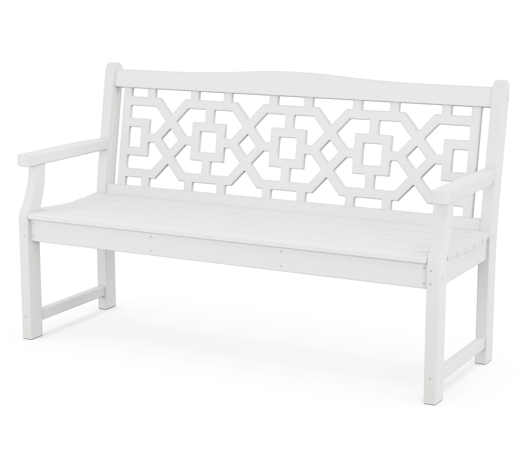 Martha Stewart by POLYWOOD Chi noiserie 60" Ga rden Bench