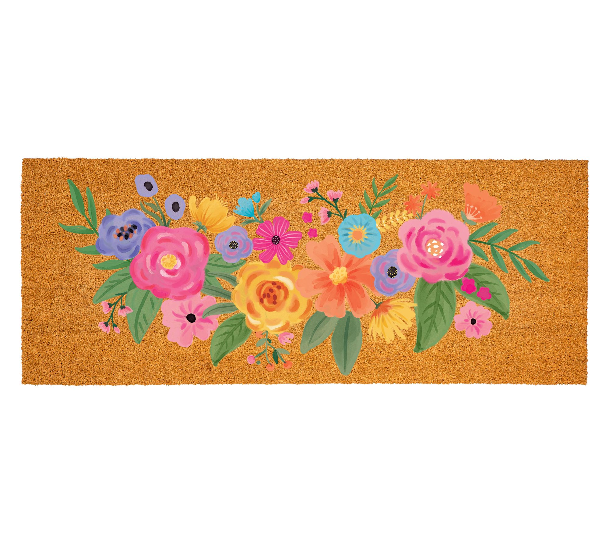 Evergreen 60"x24" Spring Blossom Coir Doormat