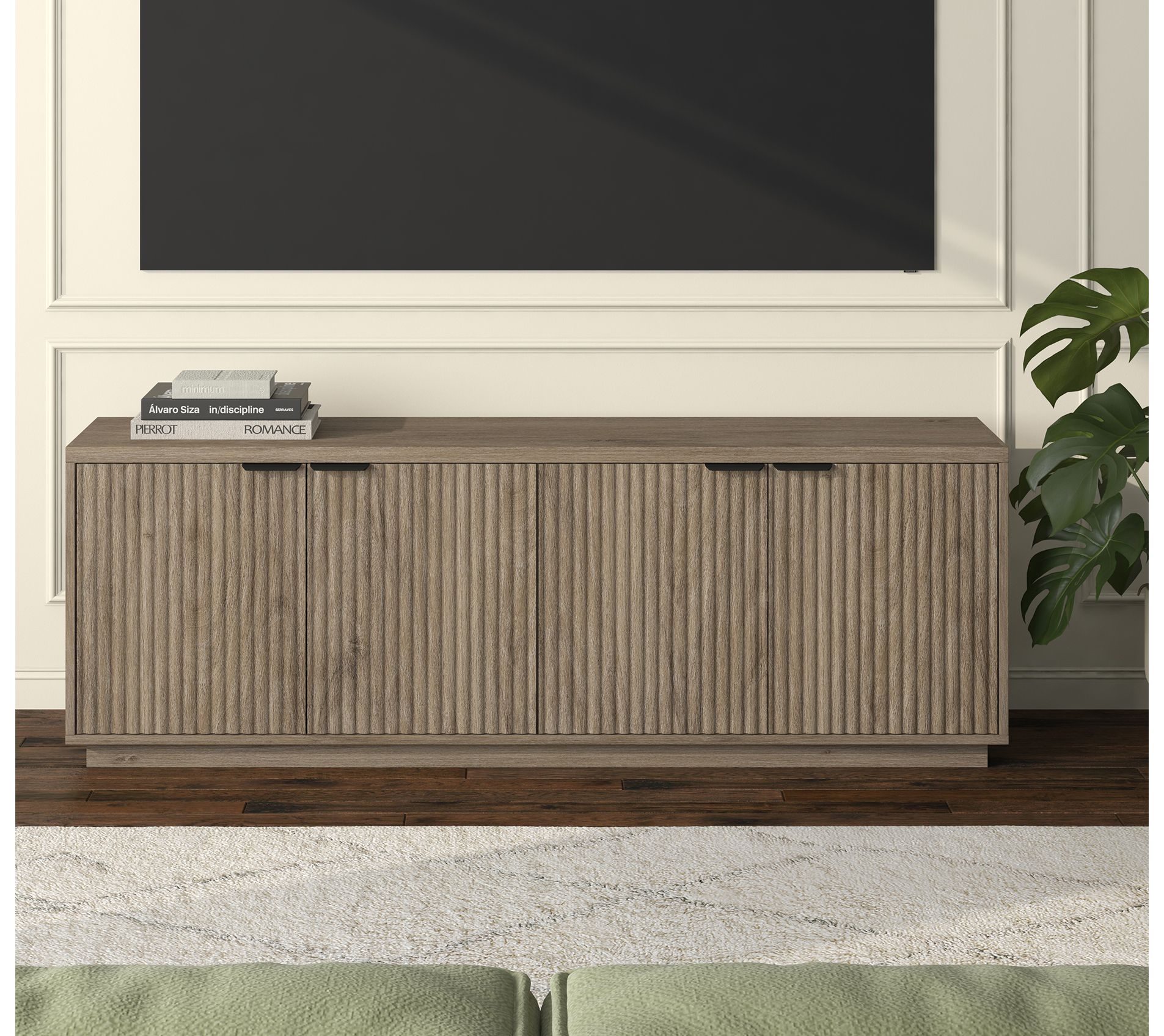 Hudson&Canal Mansfield TV Stand for TV's up to78"