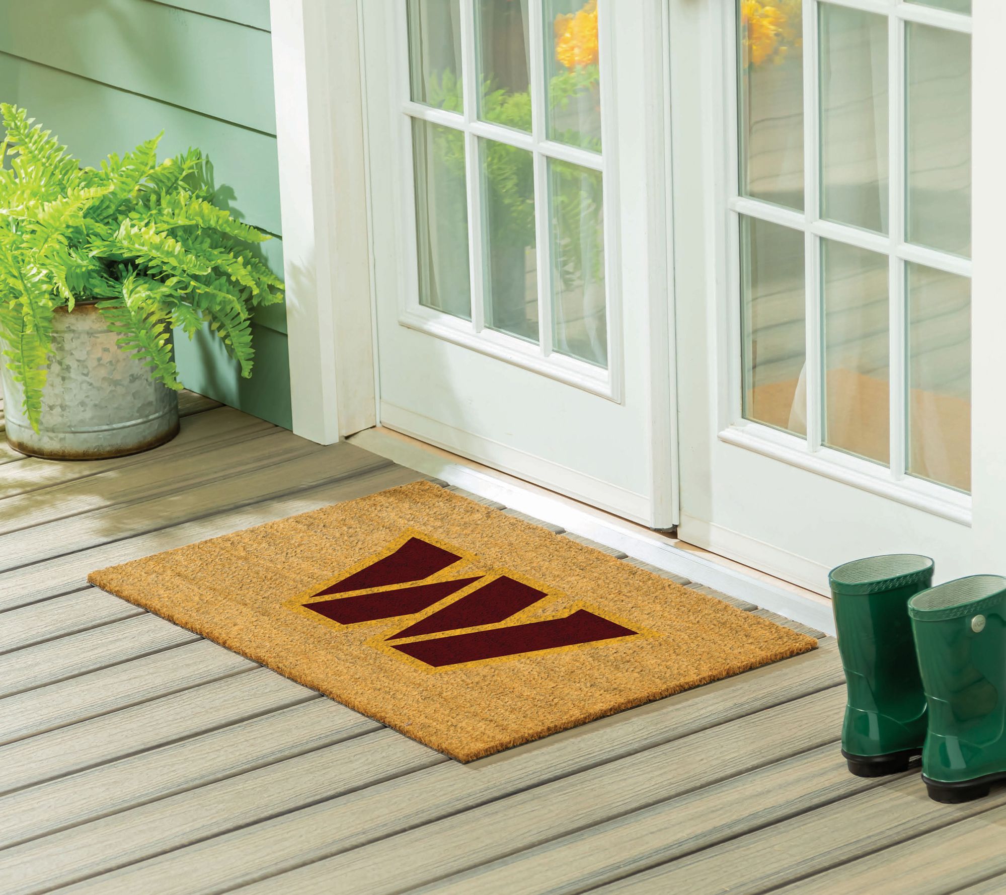 Evergreen 24"x36" NFL Team Color Logo Large Coir Door Mat