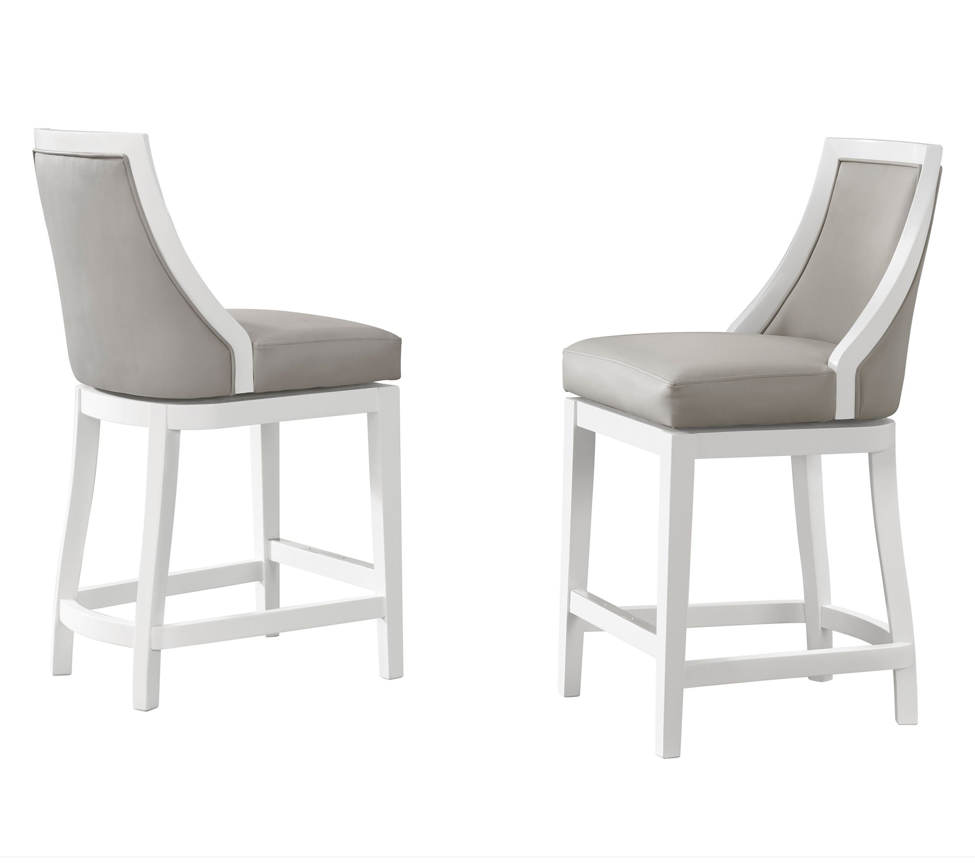 Alaterre Furniture Ellie Set of 2 Counter Upholstered Stools